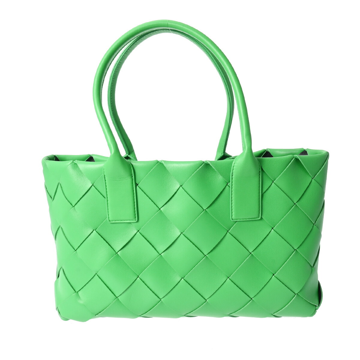 BOTTEGA VENETA ボッテガヴェネタ ミニ トートバッグ グリーン ボッテガヴェネタ ショルダーバッグ ループ イントレチャート