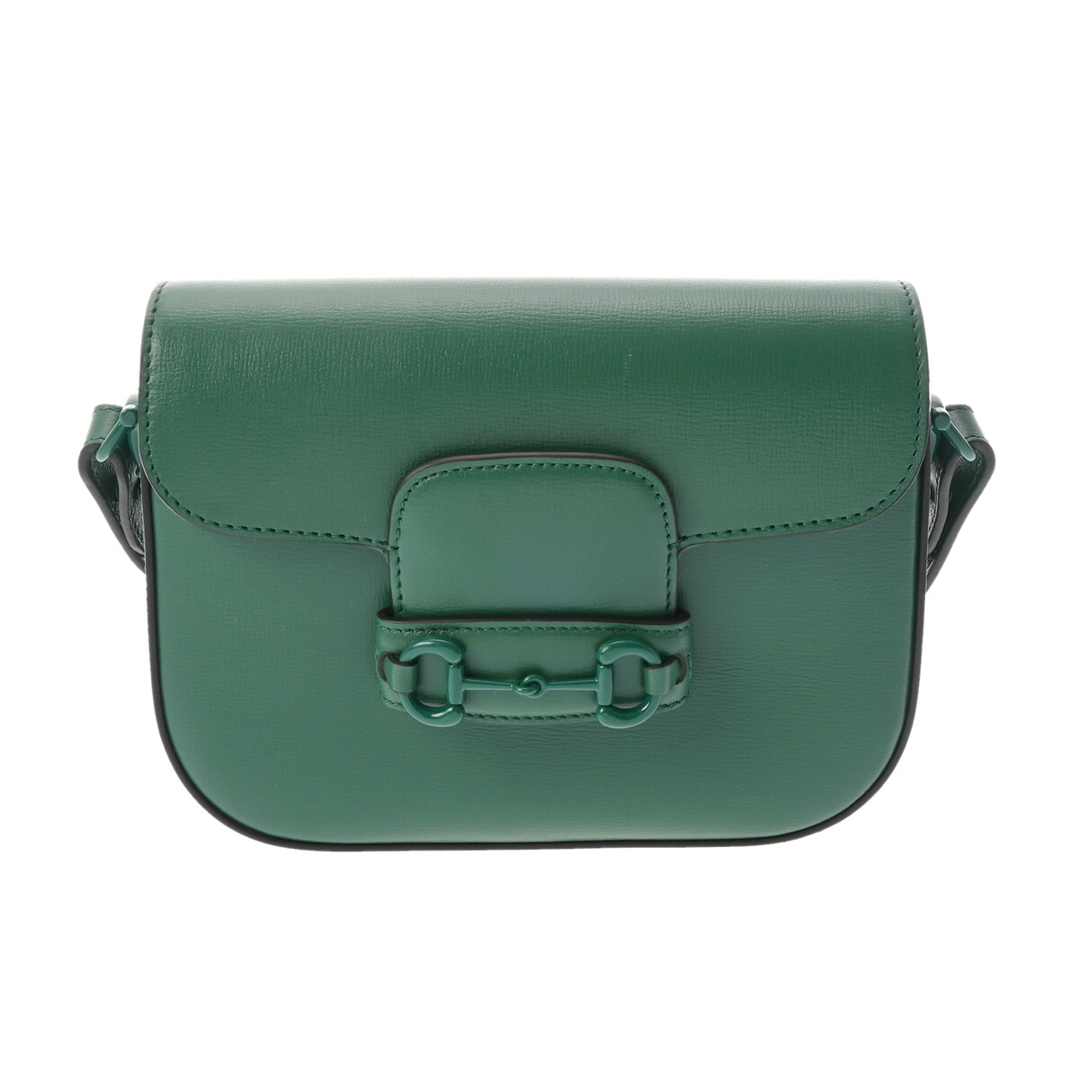 GUCCI グッチ 導管ビット 1955 スモール肩部 緑であること 726226 レディース なめし革 ショルダーバッグ A価値づける 中古 銀蔵