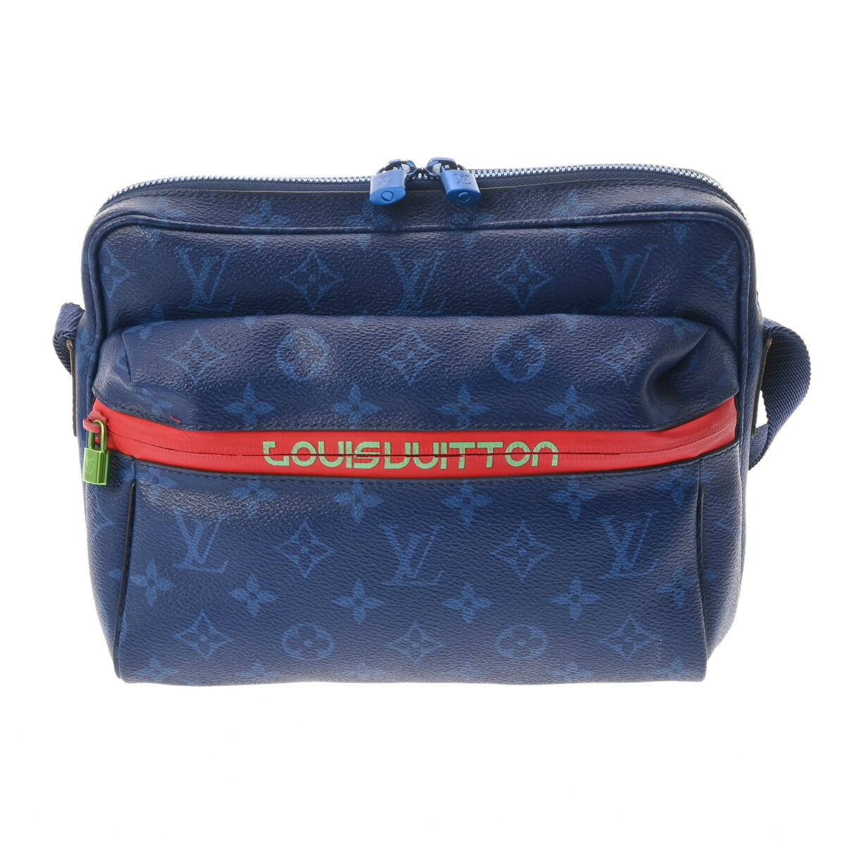 【～5/16 最大限度5万円クーポン券】LOUIS VUITTON ルイヴィトン 飛脚屋PM 青色 M43829 メンズ モノグラムパシフィックキャンバス 飛脚屋御徒面子 B序列付ける 中古 銀蔵 バッグ・小物・ブランド雑貨-メンズバッグ-ショルダーバッグ・メッセンジャーバッグ