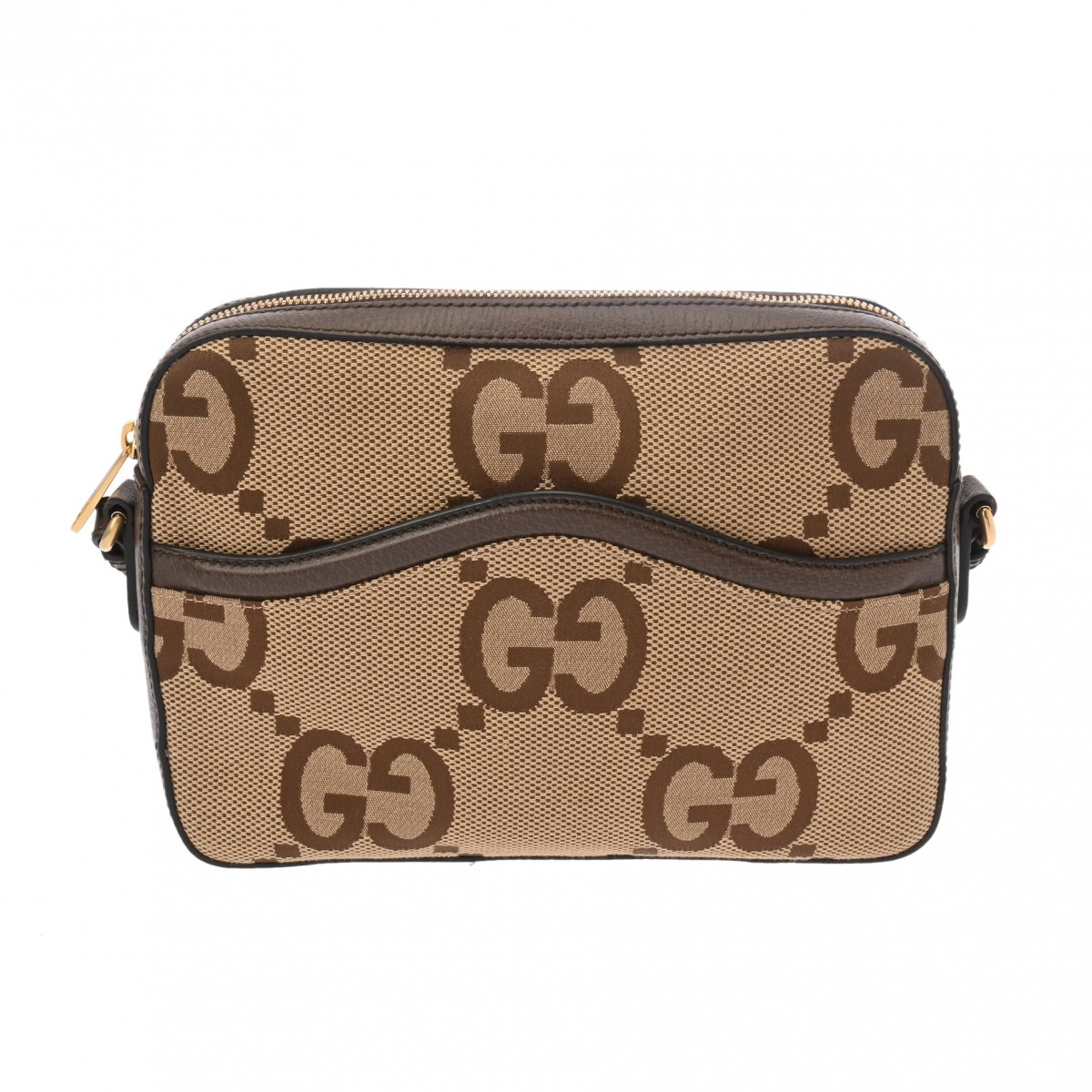 GUCCI グッチ ジャンボGG 飛脚屋御徒面子 グレージュ系 675891 ユニ一発やる GG帆布 ショルダーバッグ A序列付ける 中古 銀蔵