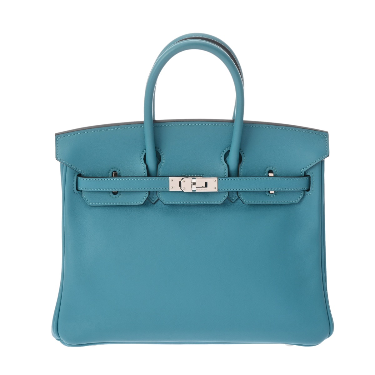 【～4/10 最大5万円クーポン】HERMES エルメス バーキン 25 ターコイズ □R刻印(2014年頃) レディース ヴォースイフト ハンドバッグ ABランク 中古【ローン24回払い無金利】 銀蔵