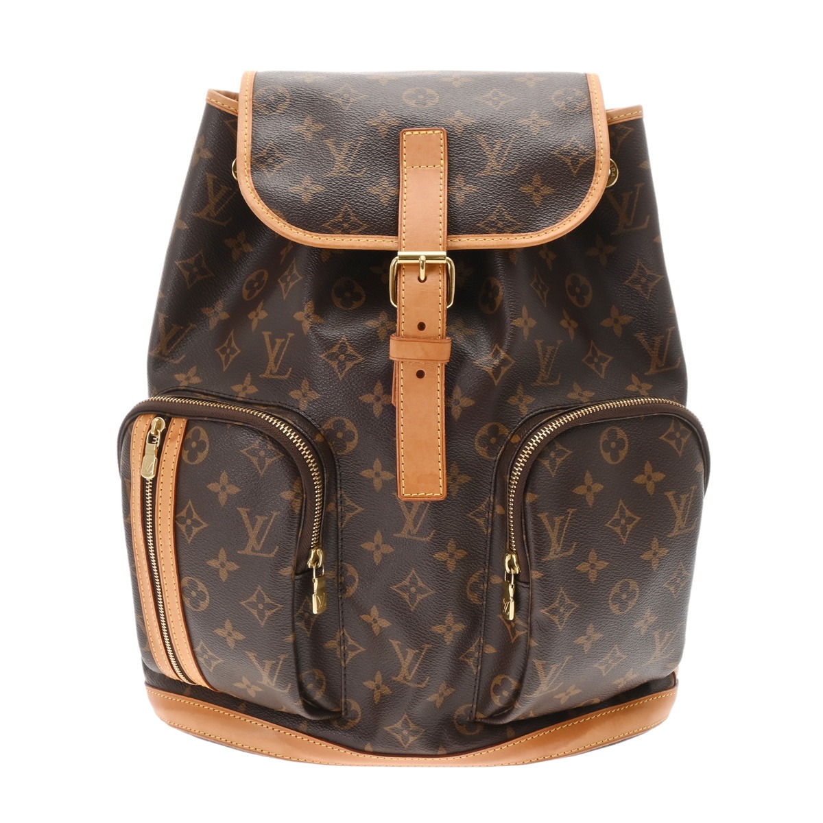 LOUIS VUITTON ルイヴィトン モノグラム サック 居住地 ボスフォール 赤銅色 M40107 ユニ一発やる モノグラム帆布 背嚢・デイパック B位置づける 中古 銀蔵