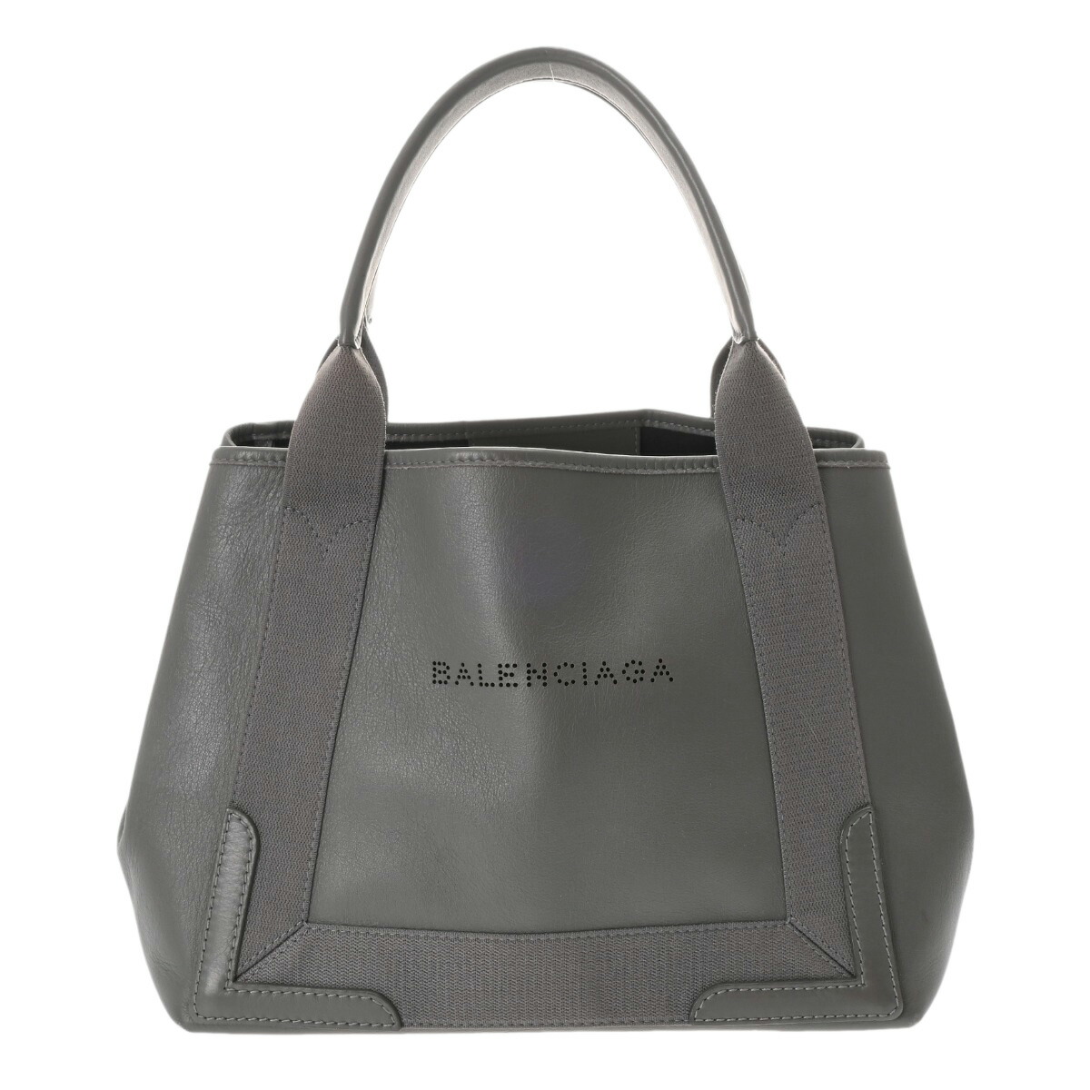 楽天市場】BALENCIAGA バレンシアガ ネイビーカバス M グレー