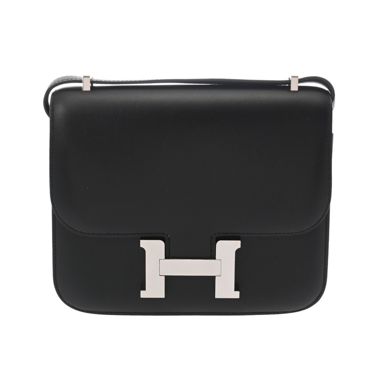 HERMES エルメス コンスタンス3 ミニ 18 ブラック Y刻印(2020年頃) レディース ボックスカーフ ショルダーバッグ ABランク 中古【ローン24回払い無金利】 銀蔵 725,200円