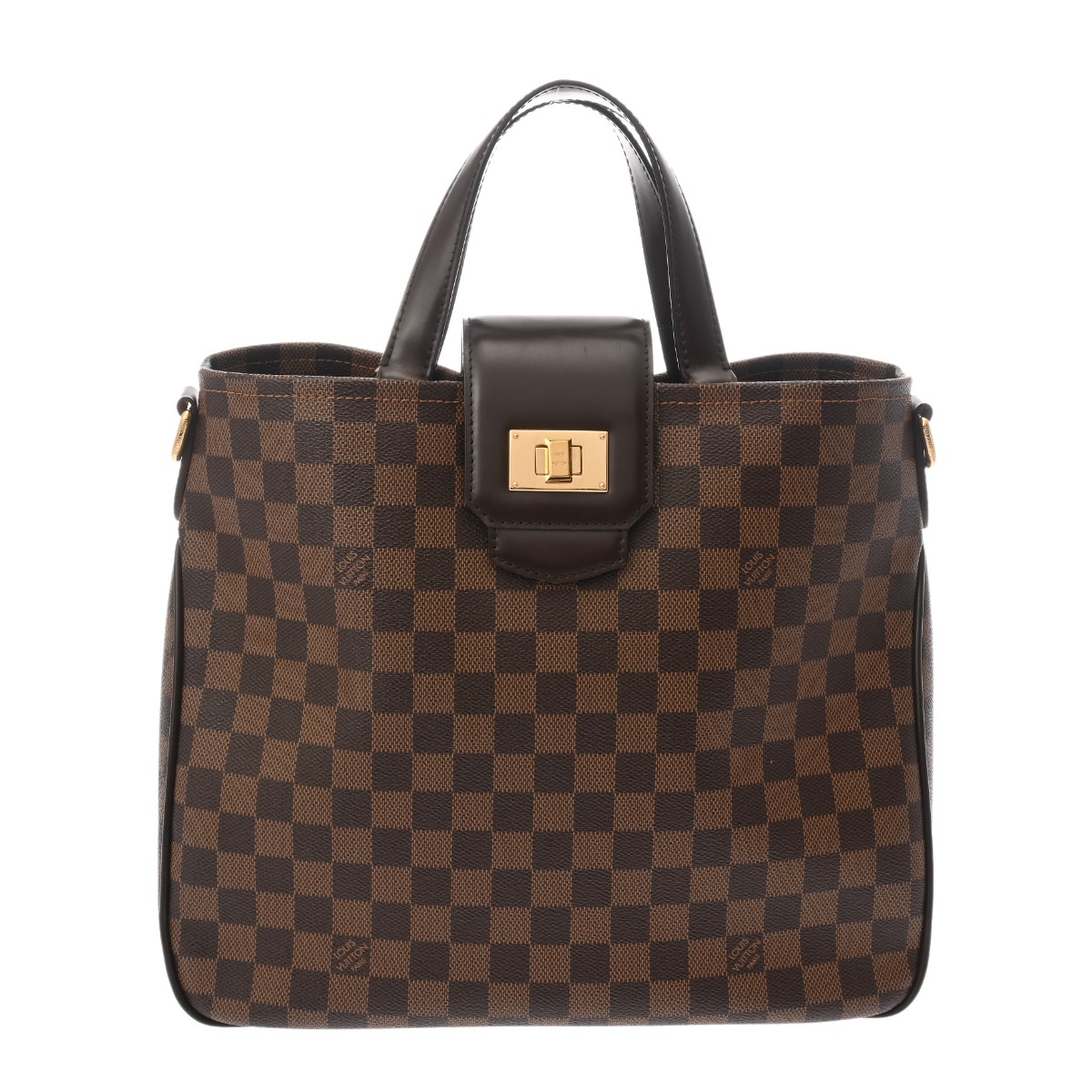LOUIS VUITTON ルイヴィトン ダミエ 河馬 さくら色木ノ実 赤銅色 N41177 レディース ダミエキャンバス 2WAY御徒面子 AB位置づける 中古 銀蔵