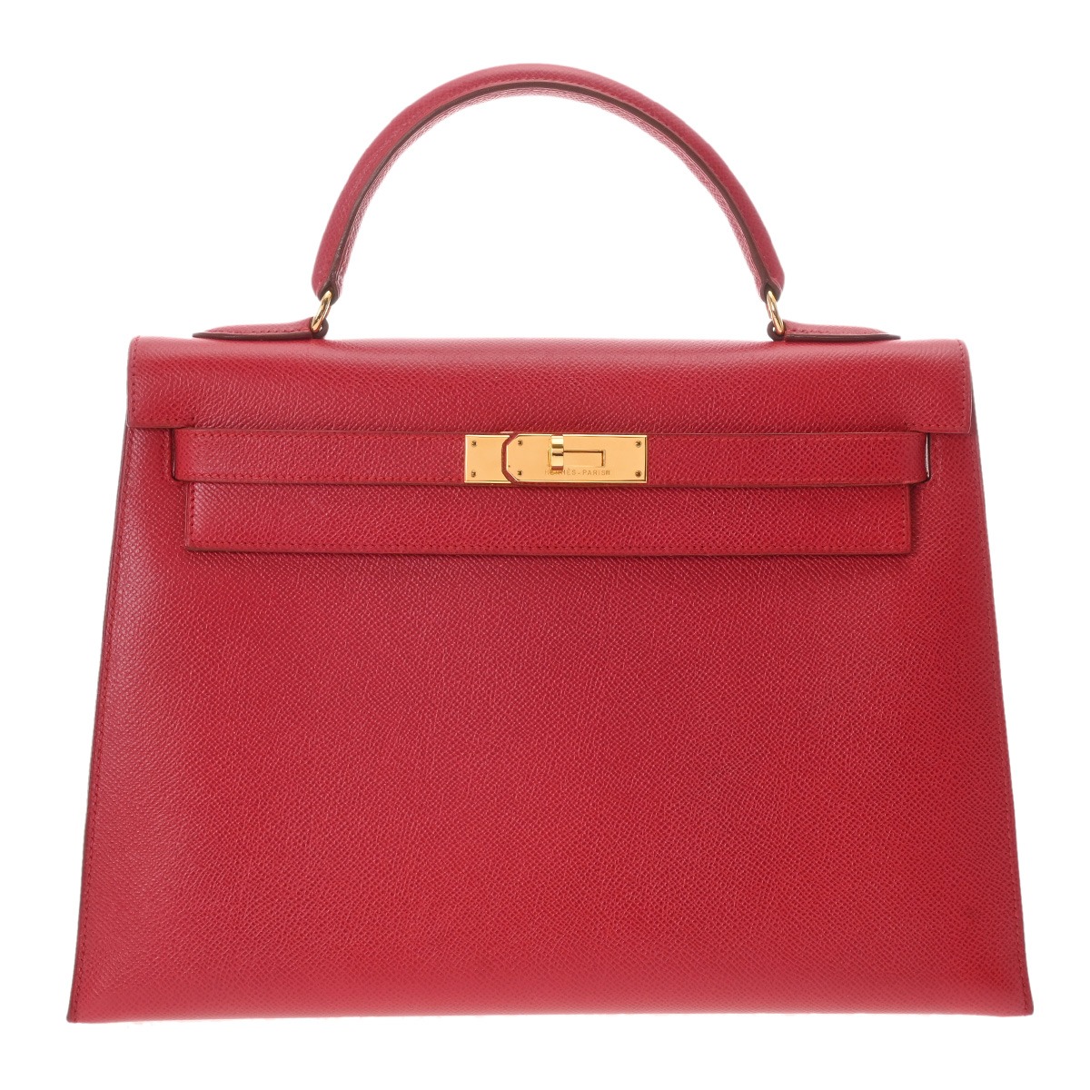 美品HERMES Kelly 32 外縫D刻印 HERMES - エルメス HERMES ケリー32 外縫い 〇Z刻印 ゴールド