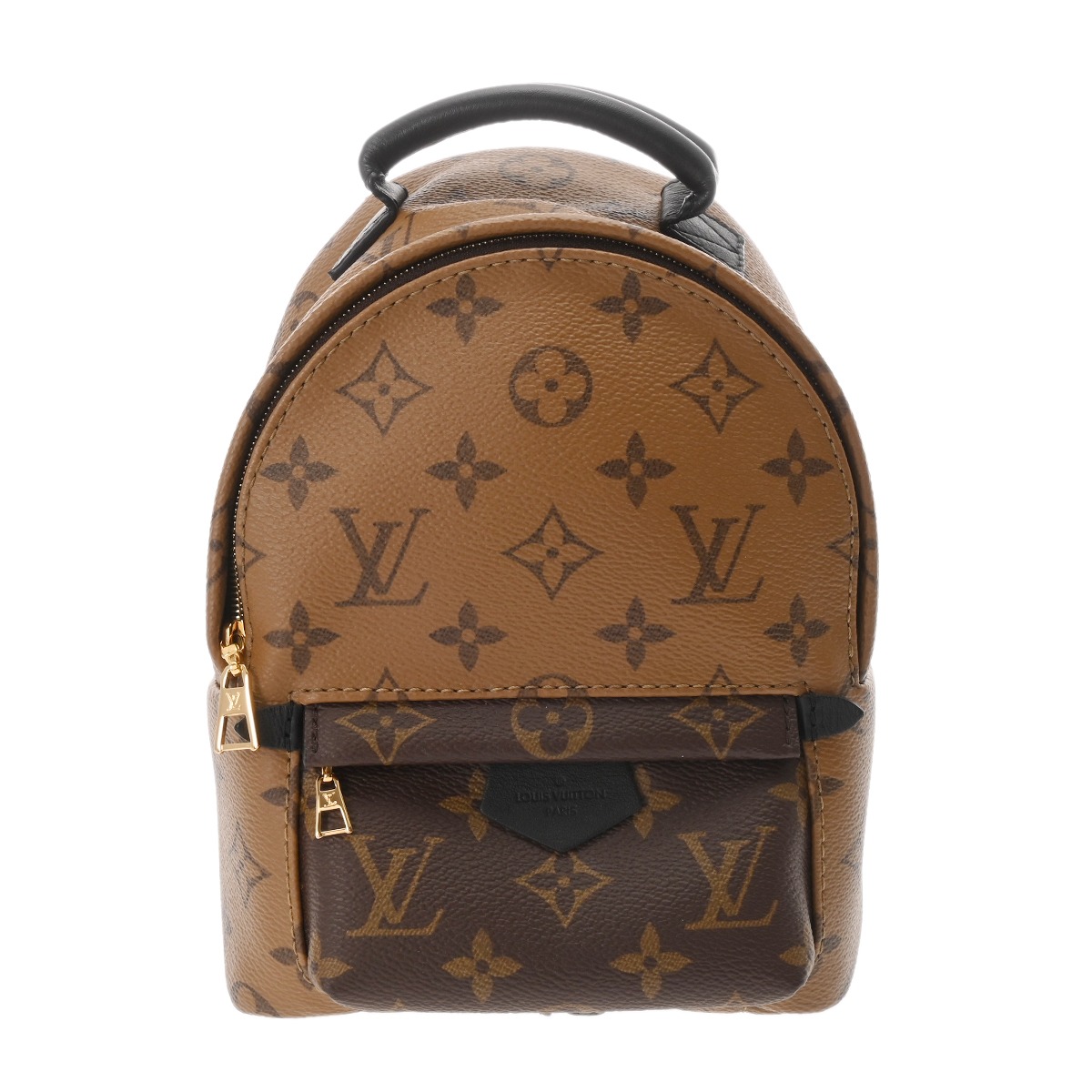 【～5/16 最高限度5万円引き換え証】LOUIS VUITTON ルイヴィトン モノグラムリバース パームスプリングス うしろ側容器に並べる ミニ 赤銅色 M42411 レディース モノグラム帆布 背嚢・デイパック A位置付ける 中古 銀蔵 レディースバッグ-バックパック・リュック-バッグ