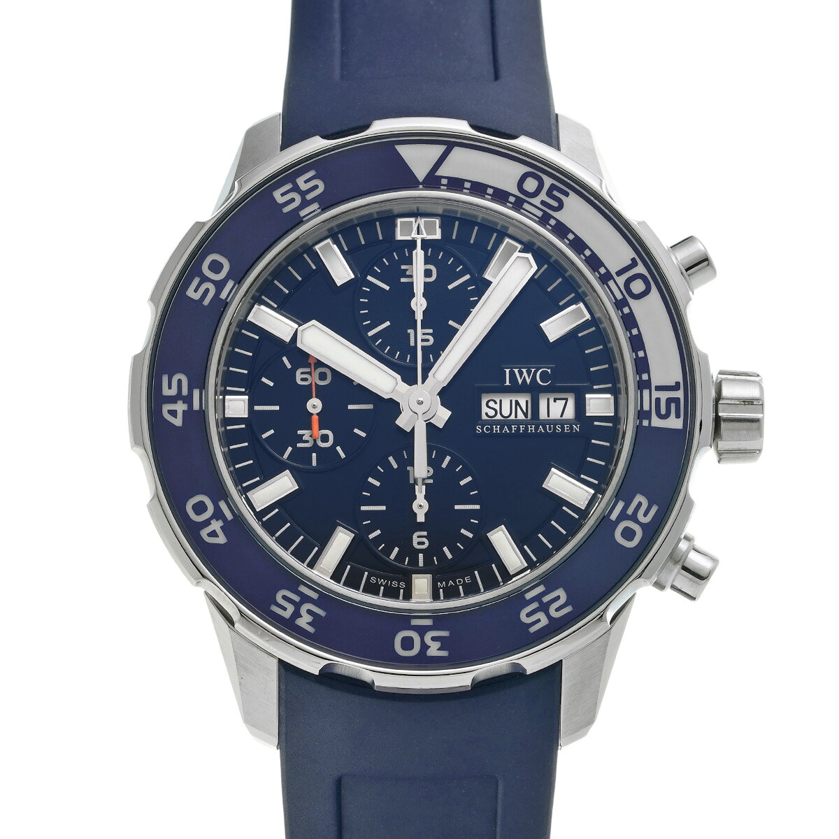 IWC アクアタイマー クロノ IW376711 青碧 メンズ ウオッチ 自動小銃一巻き 中古 銀蔵