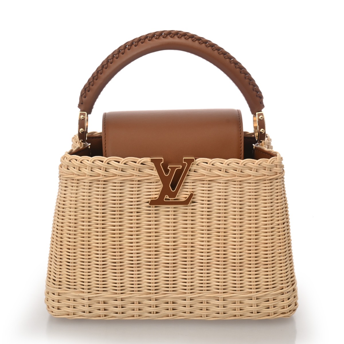 LOUIS VUITTON ルイヴィトン カプシーヌ BB タン M26025 レディース ラタン ハンドバック 新品【貸し付け金24回払い無利子】 銀蔵