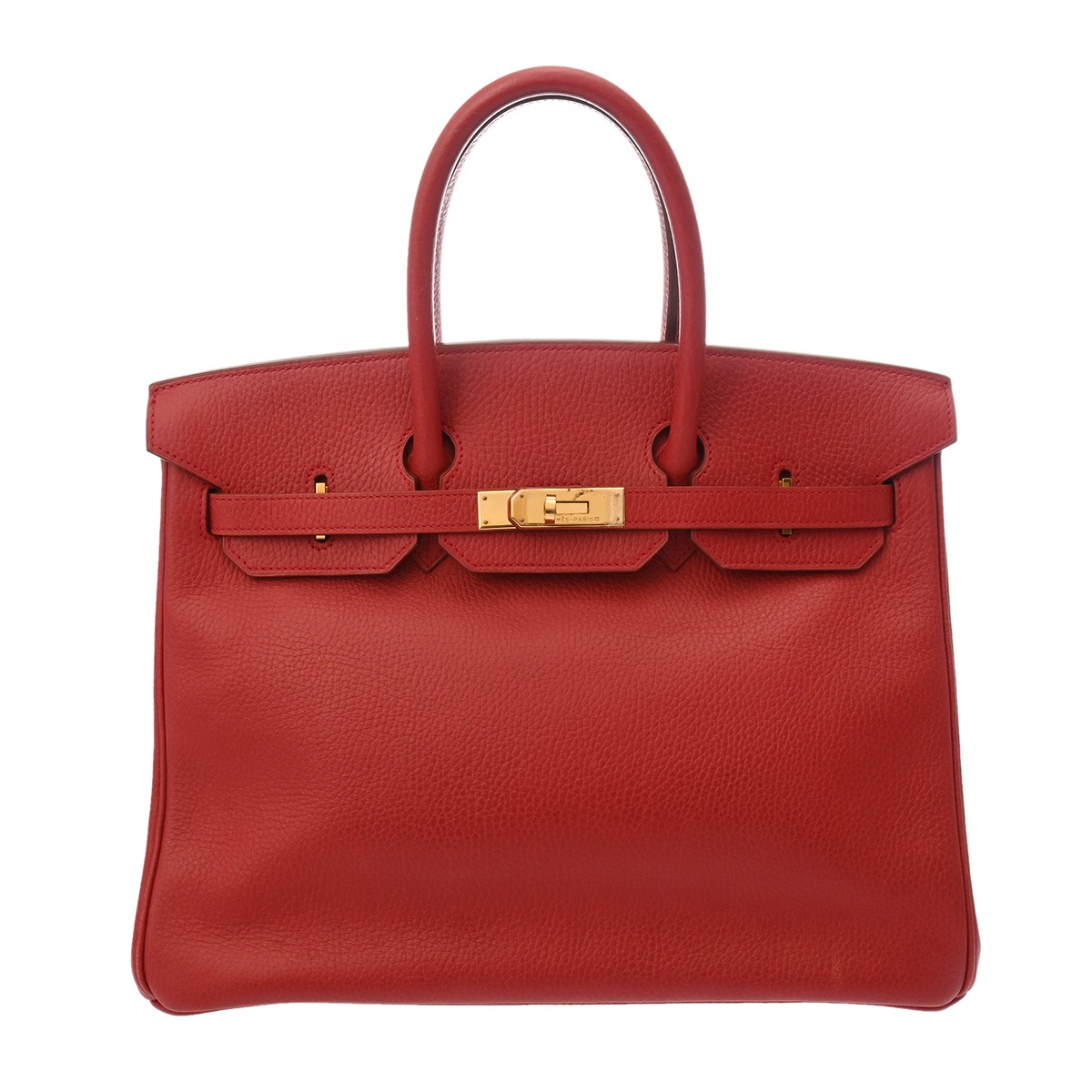 【～4/17 最大5万円クーポン】HERMES エルメス バーキン 35 ルージュビフ □B刻印(1998年頃) ユニセックス アルデンヌ ハンドバッグ ABランク 中古【ローン24回払い無金利】 銀蔵