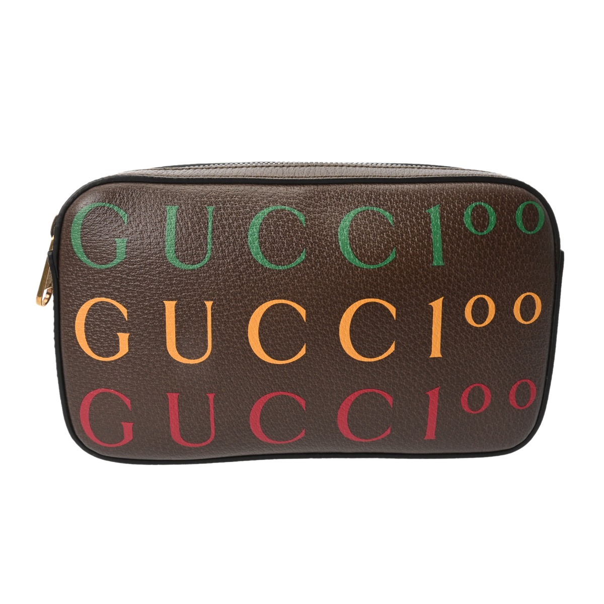 GUCCI グッチ 100周年不死化 赤銅色／マルチ色合い 602695 ユニ一発やる 上半身御徒面子 A価値づける 中古 銀蔵