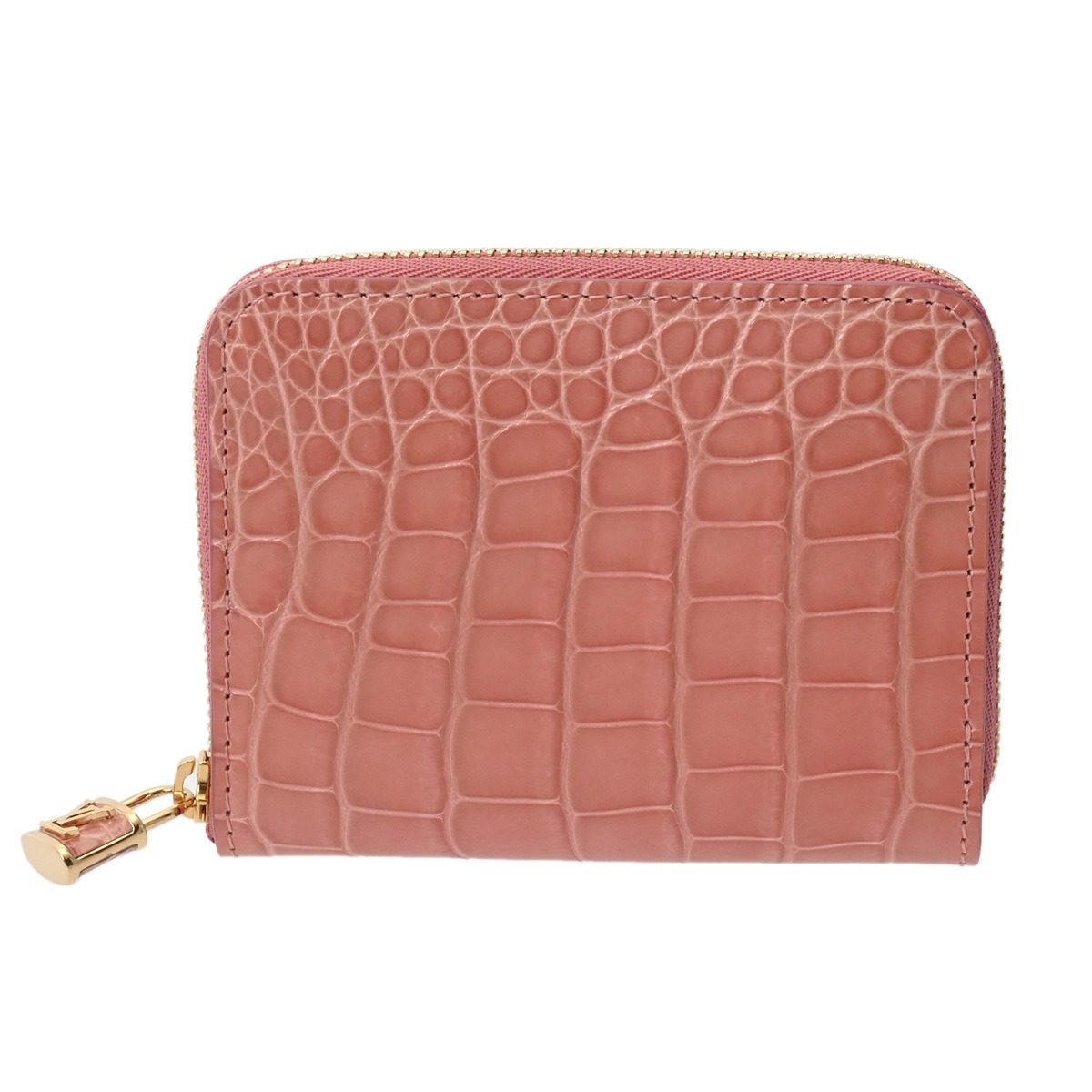 LOUIS VUITTON ルイヴィトン ジッピーコインパース ローズトルマリン レディース クロコダイル コインケース A位置づける 中古 銀蔵