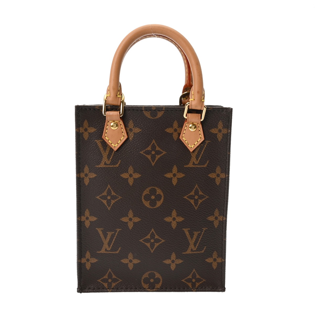 LOUIS VUITTON ルイヴィトン モノグラム プティット サックプラ 旧型 2WAY 赤銅色 M69442 レディース モノグラム帆布 ハンドバック AB位置づける 中古 銀蔵