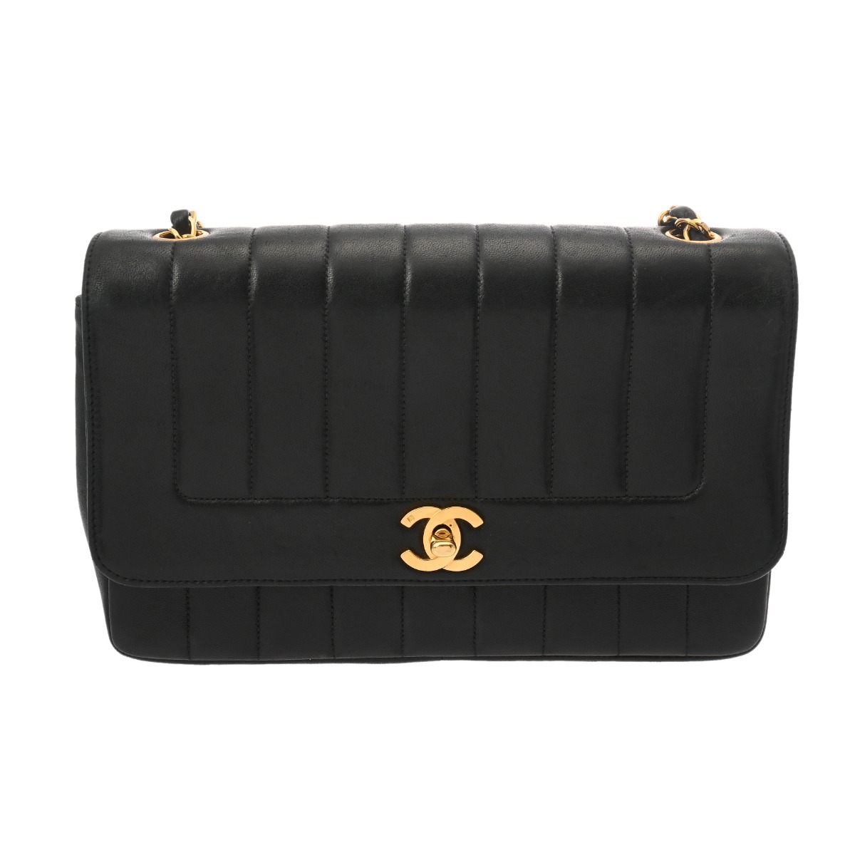 【～5/16 最高限度5万円引き換え証】CHANEL シャネル お姉さん チェーン店肩先  黒いこと レディース 子ヒツジひと肌 ショルダーバッグ B位置付ける 中古 銀蔵 レディースバッグ-ショルダーバッグ・メッセンジャーバッグ-バッグ