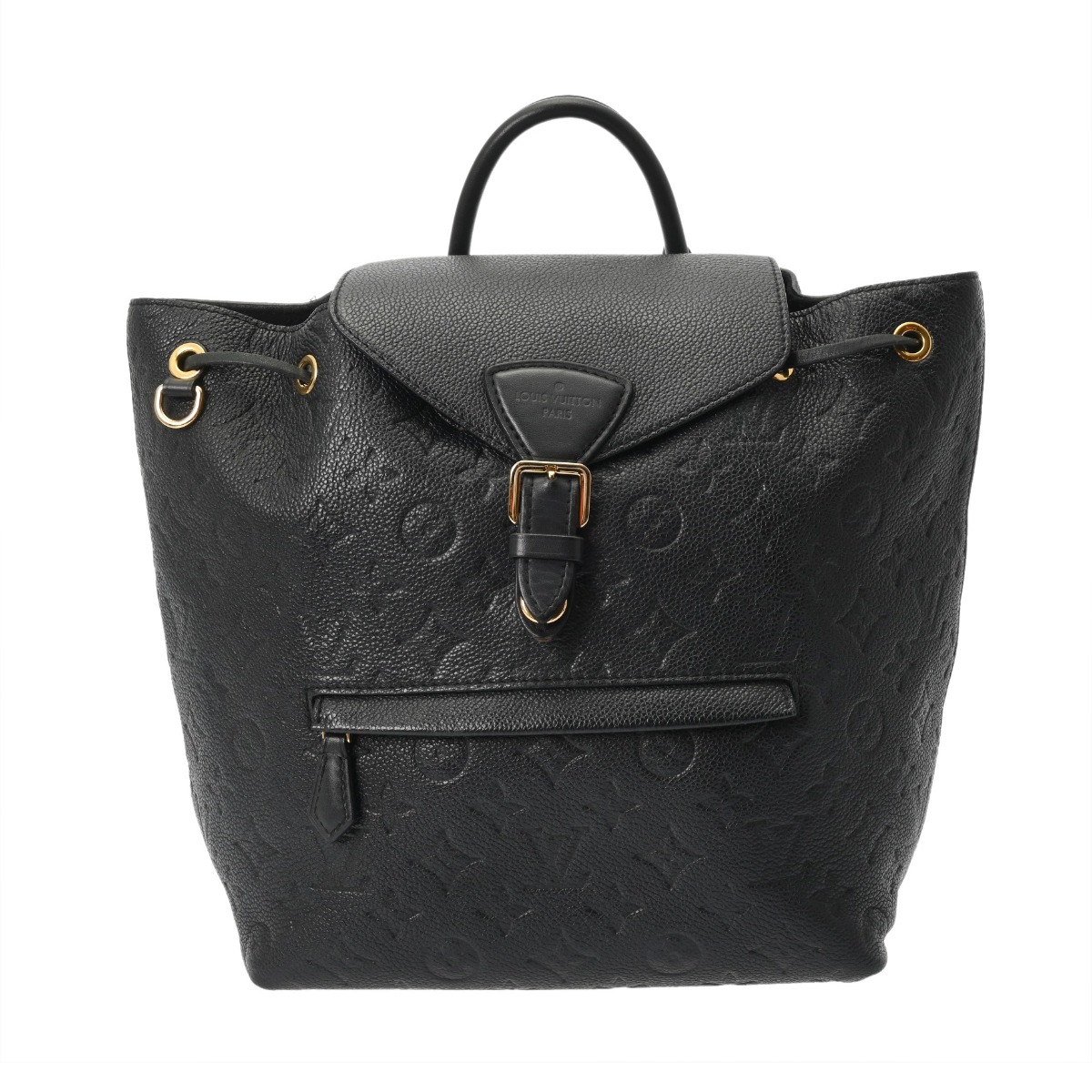 【～4/17 最大5万円クーポン】LOUIS VUITTON ルイヴィトン モノグラムアンプラント モンスリ PM ノワール M45205 レディース レザー リュック・デイパック Bランク 中古 銀蔵 110,000円