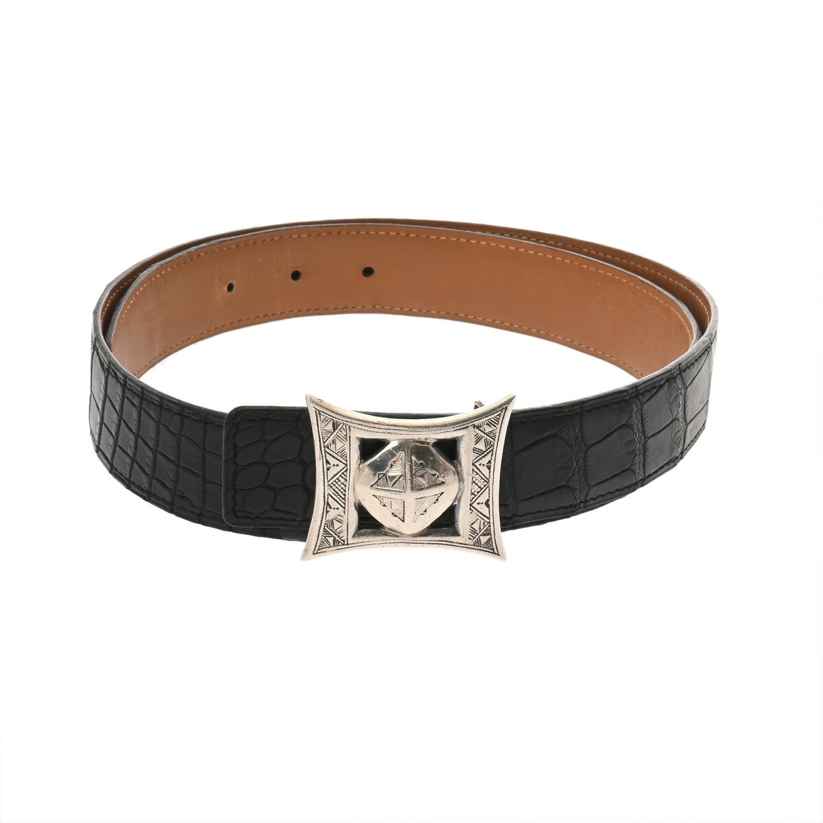 楽天市場】エルメス ベルト トゥアレグバックル シルバー 90cm