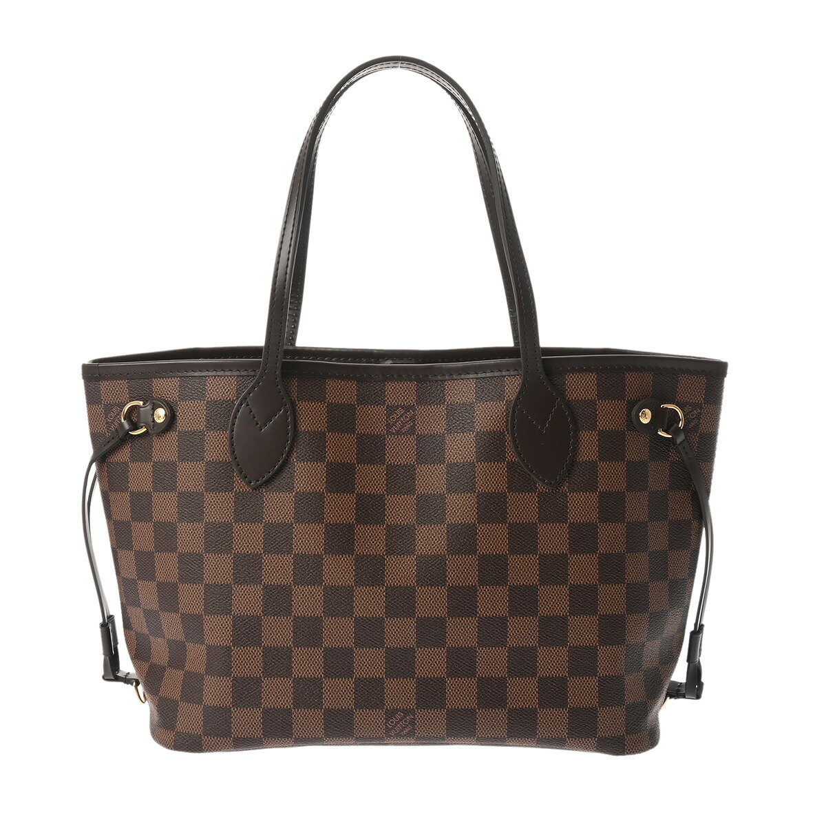 【～4/10 最大5万円クーポン】LOUIS VUITTON ルイヴィトン ダミエ ネヴァーフル PM ブラウン N41359 レディース ダミエキャンバス ハンドバッグ Aランク 中古 銀蔵