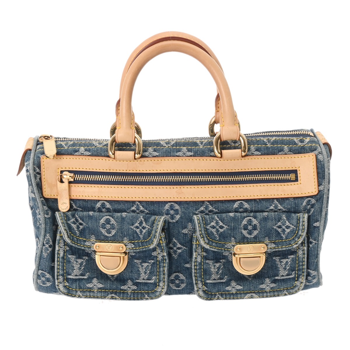 楽天市場】ルイヴィトン モノグラムデニム パウチィ ブラック M95383