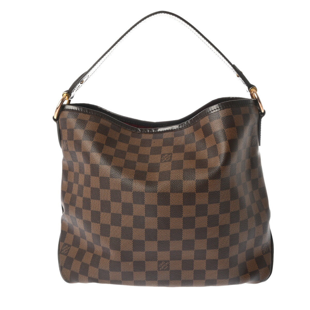 【～6/11 最大限度5万円引き換え証】LOUIS VUITTON ルイヴィトン ダミエ ディライトフル PM 空蝉肩部 赤銅色 N41459 レディース ダミエキャンバス ショルダーバッグ AB価値づける 中古 銀蔵