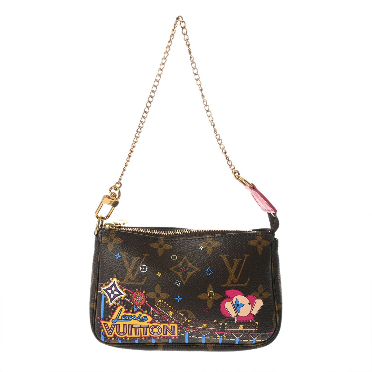 LOUIS VUITTON ルイヴィトン モノグラム ミニ ポシェット アクセソワール ヴィヴィエンヌ 赤銅色 M69752 レディース モノグラム帆布 付属物合切袋 A位置づける 中古 銀蔵