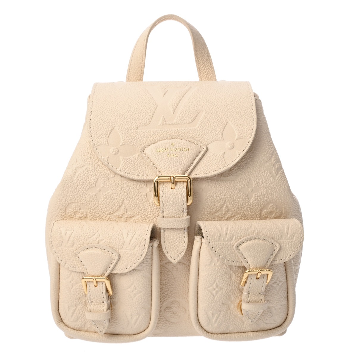 LOUIS VUITTON ルイヴィトン モノグラムアンプラント バックアップ クレーム M47106 レディース レザー リュック・デイパック 新同 中古 銀蔵