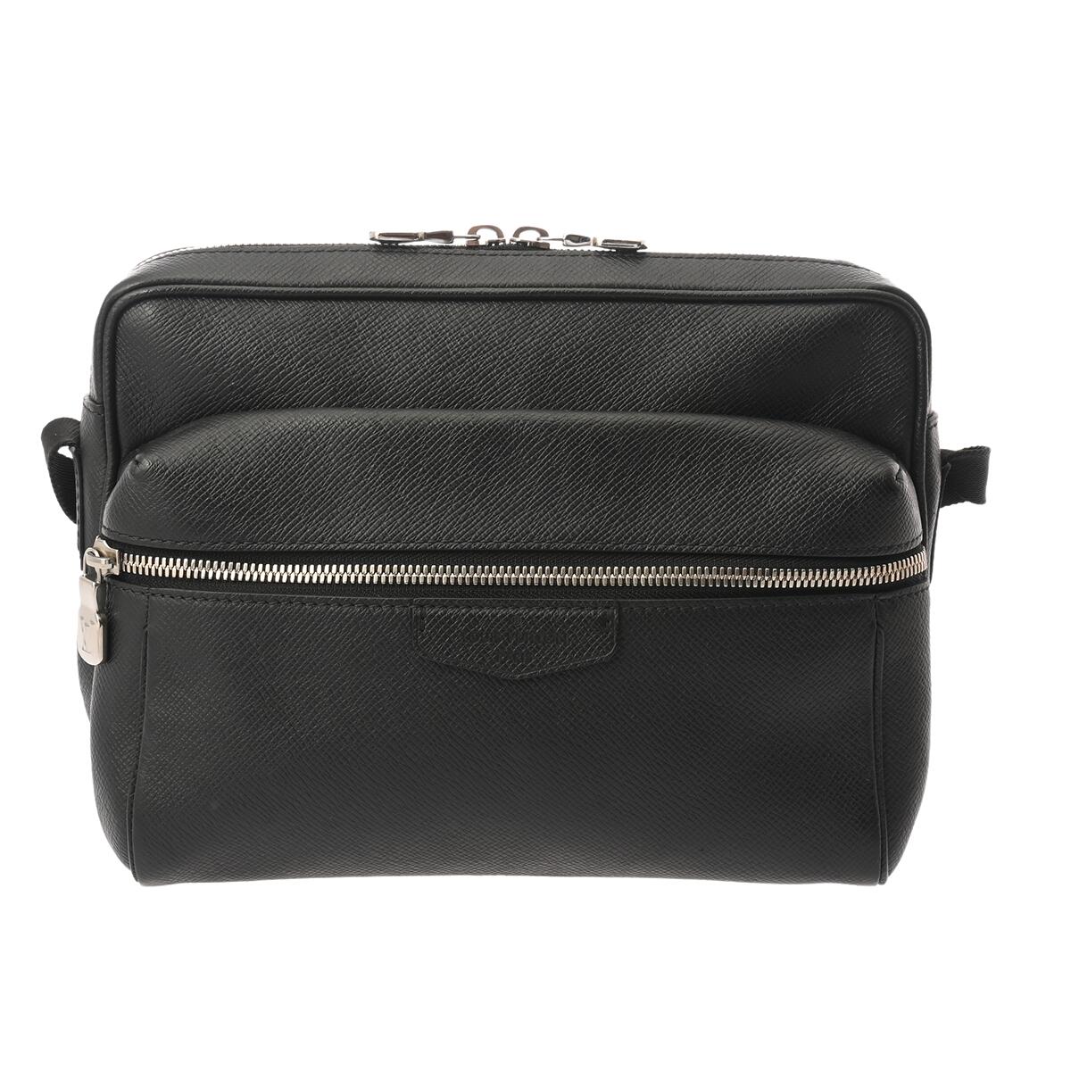 LOUIS VUITTON ルイヴィトン 五分五分ガ アウトドア伝達人 PM ノワール M33435 メンズ なめし革 ショルダーバッグ AB位置づける 中古 銀蔵