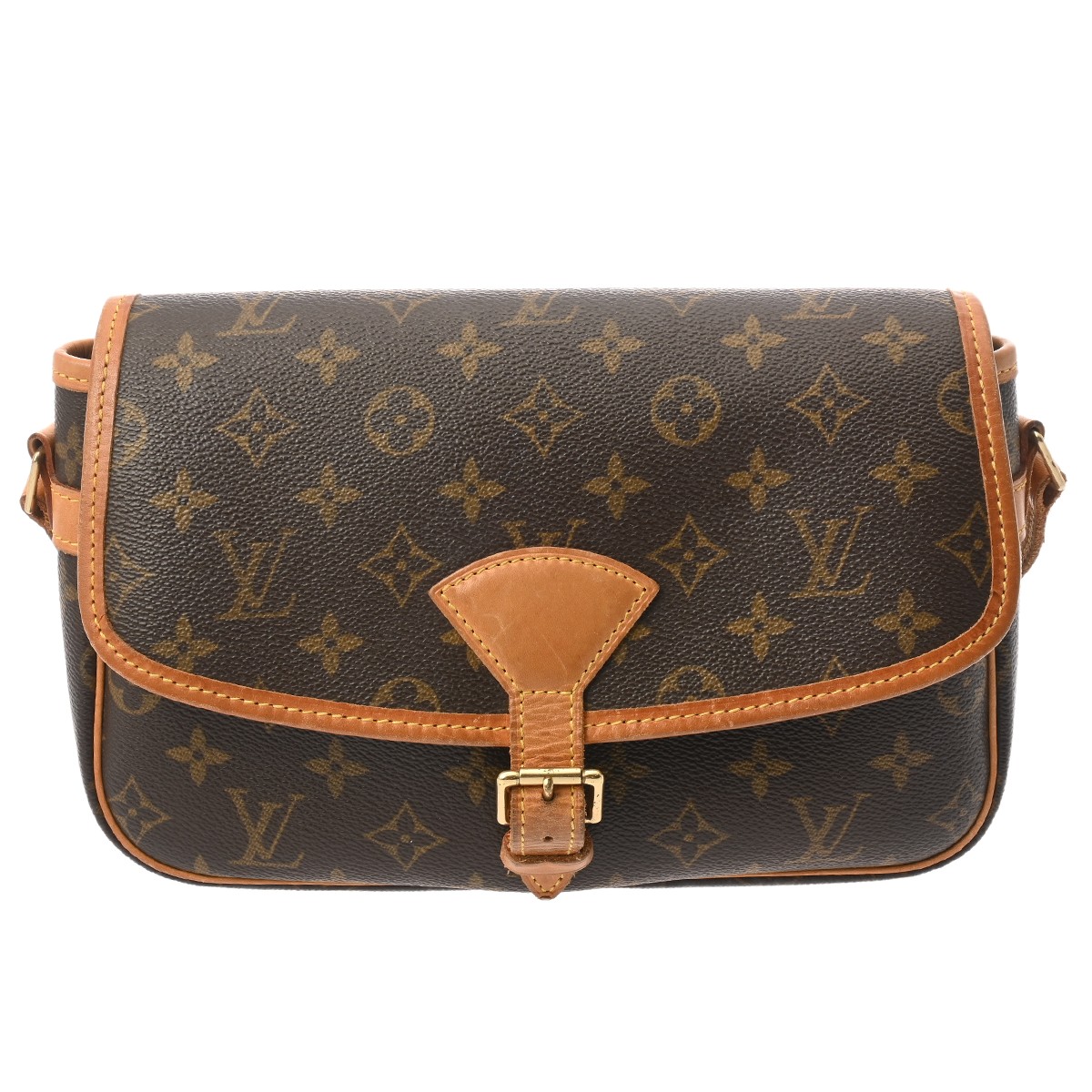 【～4/17 最大5万円クーポン】LOUIS VUITTON ルイヴィトン モノグラム ソローニュ ブラウン M42250 レディース モノグラムキャンバス ショルダーバッグ Bランク 中古 銀蔵