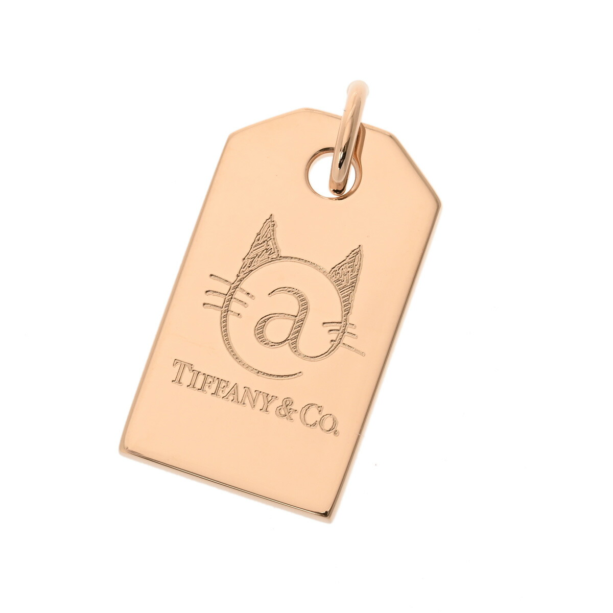 【~4/17 最大5万円クーポン】TIFFANY&Co. ティファニー キャットストリート チャーム ユニセックス K18イエローゴールド YG ペンダントトップ Aランク 中古 銀蔵