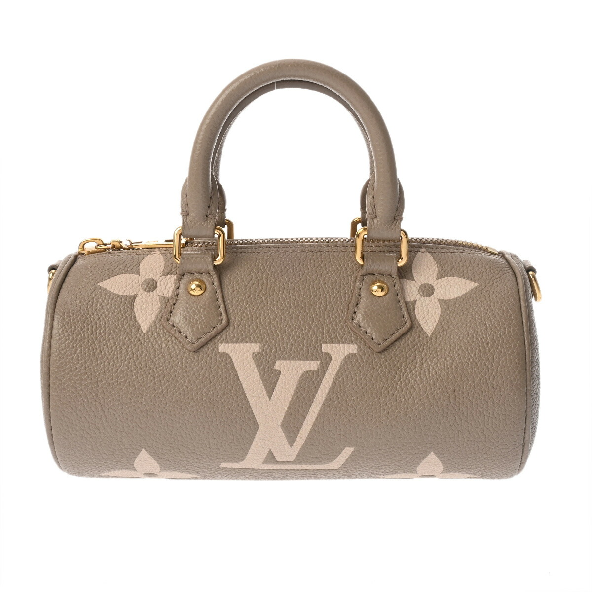 LOUIS VUITTON ルイヴィトン モノグラムアンプラント パピヨン BB トゥルトレール/クレーム M46031 レディース レザー ハンドバッグ ABランク 中古 銀蔵