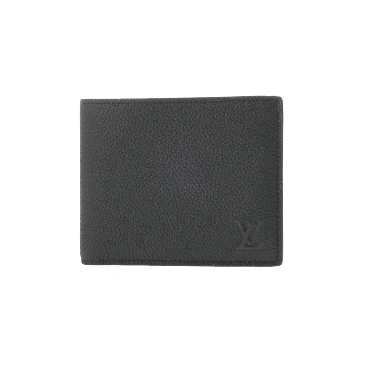 【～4/17 最大5万円クーポン】LOUIS VUITTON ルイヴィトン ポルトフォイユ マルコ LVアエログラム ブラック M25944 ユニセックス グレインカーフレザー 二つ折り財布 Aランク 中古 銀蔵