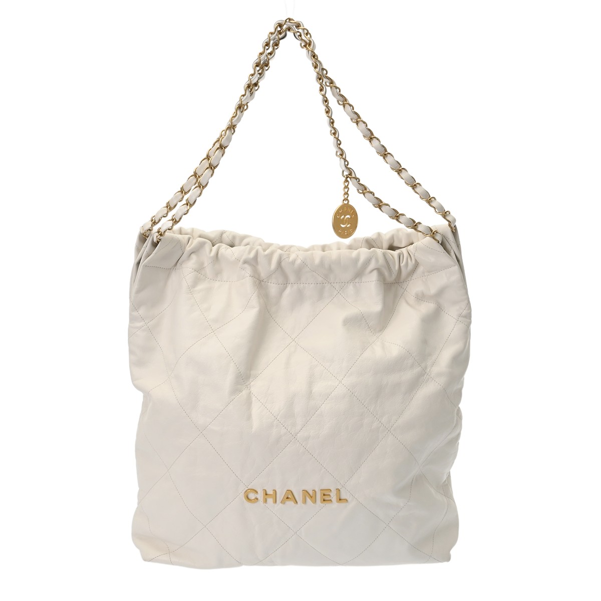 CHANEL シャネル マトラッセ シャネル 22 ラージハンドバッグ 白いこと AS3262 レディース 子ウシ 2WAY御徒面子 AB位置づける 中古【貸し付け金24回払い無利息】 銀蔵
