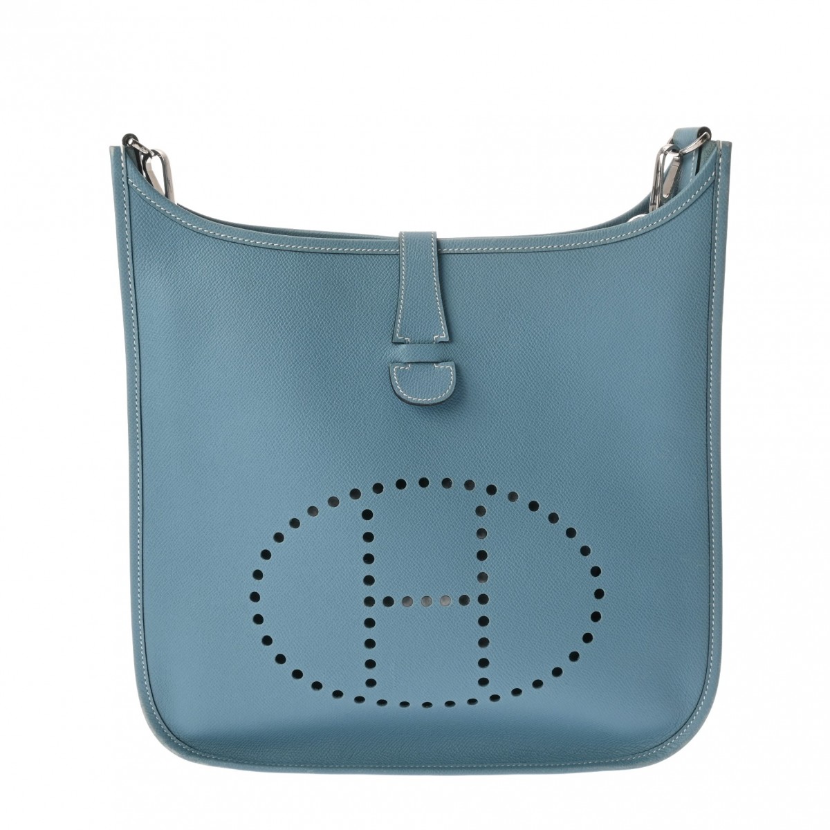 【～4/17 最大5万円クーポン】HERMES エルメス エブリン GM ブルージーン □J刻印(2006年頃) レディース ヴォーエプソン ショルダーバッグ Bランク 中古 銀蔵 119,000円