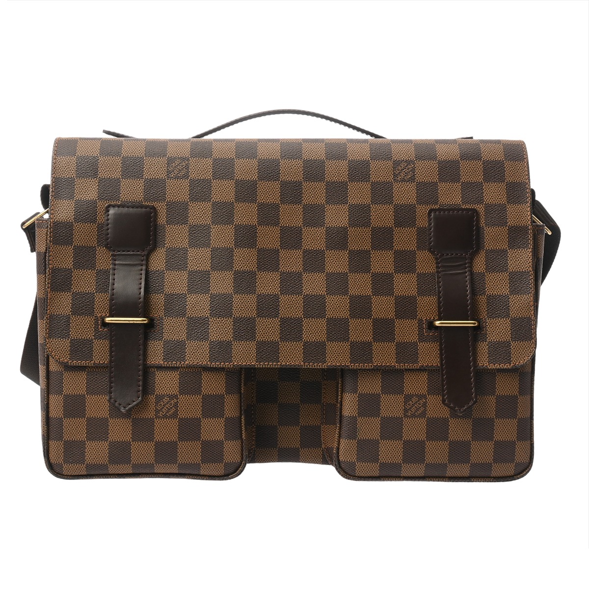 LOUIS VUITTON ルイヴィトン ダミエ ブロードウェイ 赤銅色 N42270 ユニ一発やる ダミエキャンバス ショルダーバッグ AB位置づける 中古 銀蔵