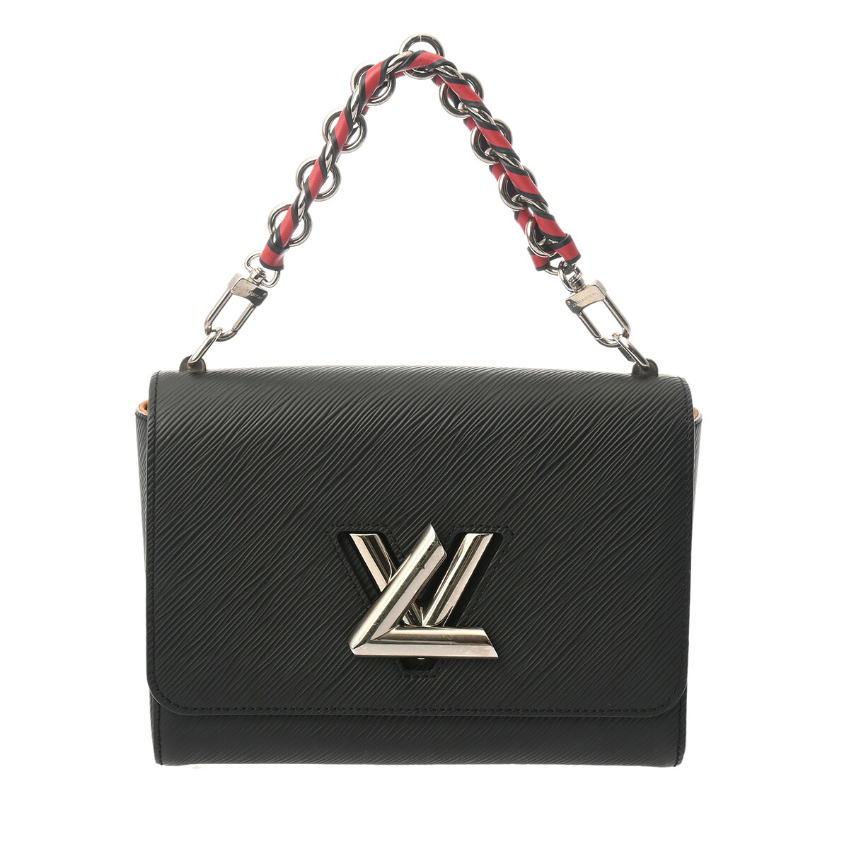 【～4/17 最大5万円クーポン】LOUIS VUITTON ルイヴィトン ツイスト MM 2WAY ノワール M52503 レディース エピレザー ショルダーバッグ ABランク 中古 銀蔵