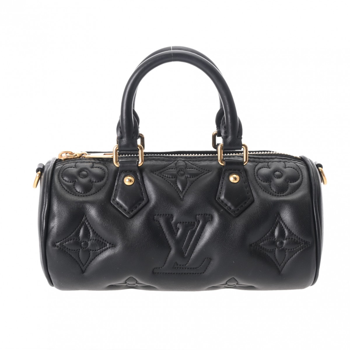 LOUIS VUITTON ルイヴィトン バブルグラム パピヨン BB ノワール M59800 レディース レザー ハンドバッグ Aランク 中古 銀蔵