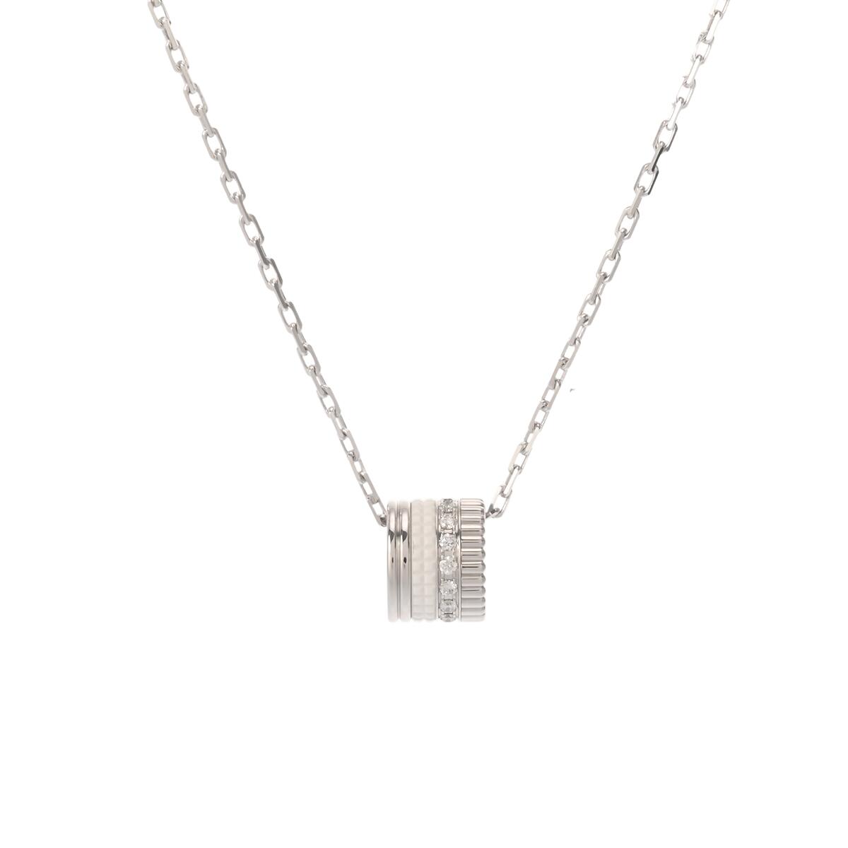 【～4/17 最大5万円クーポン】BOUCHERON ブシュロン キャトルネックレス ラージ レディース K18ホワイトゴールド WG セラミック ネックレス Aランク 中古【ローン24回払い無金利】 銀蔵