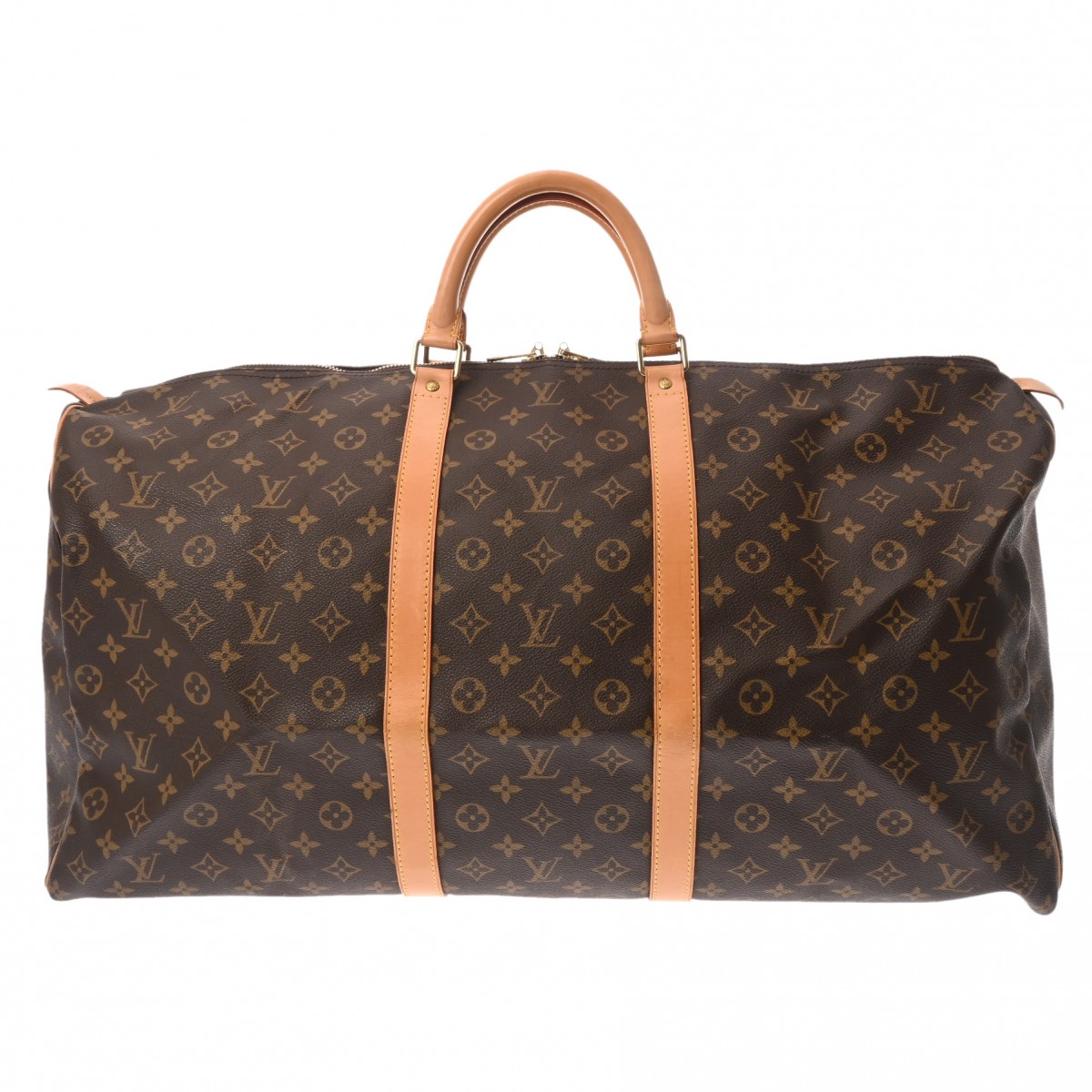 LOUIS VUITTON ルイヴィトン モノグラム キーポル 60 赤銅色 M41422 ユニ一発やる モノグラム帆布 ボストンバッグ AB序列付ける 中古 銀蔵