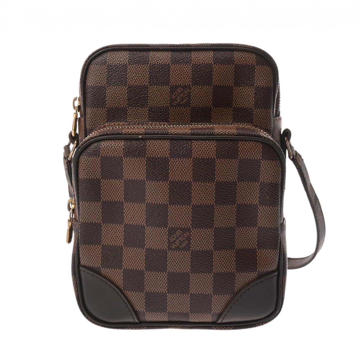 LOUIS VUITTON ルイヴィトン ダミエ アマゾン SP 購入注文 赤銅色 N48074 ユニ一発やる ダミエキャンバス ショルダーバッグ AB位置づける 中古 銀蔵