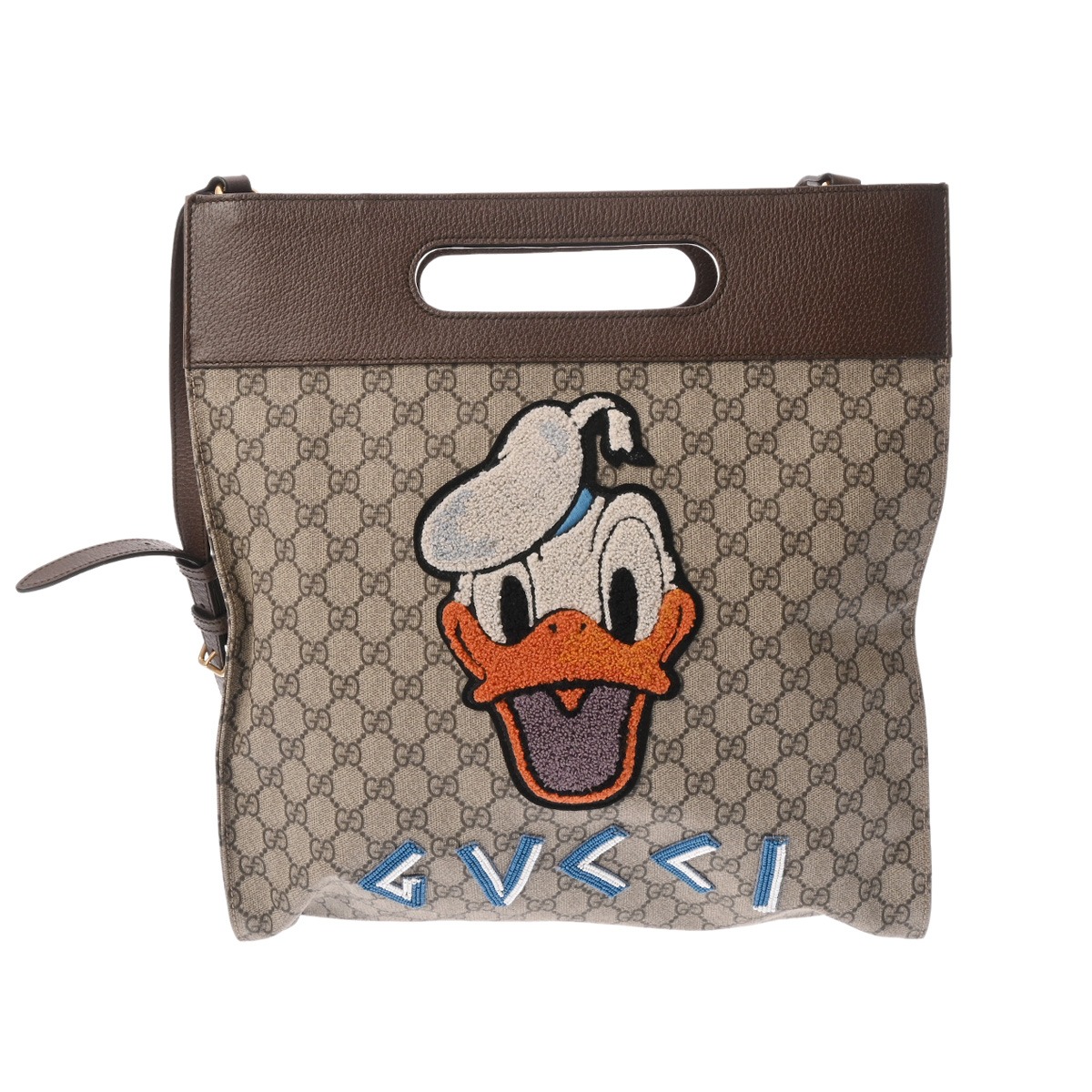 【～6/11 最大限度5万円クーポン券】GUCCI グッチ GGスプリーム 2WAYトートバッグ ベージュ/赤銅色 463491 レディース GGスプリームキャンバス/なめし革 ショルダーバッグ AB序列付ける 中古 銀蔵