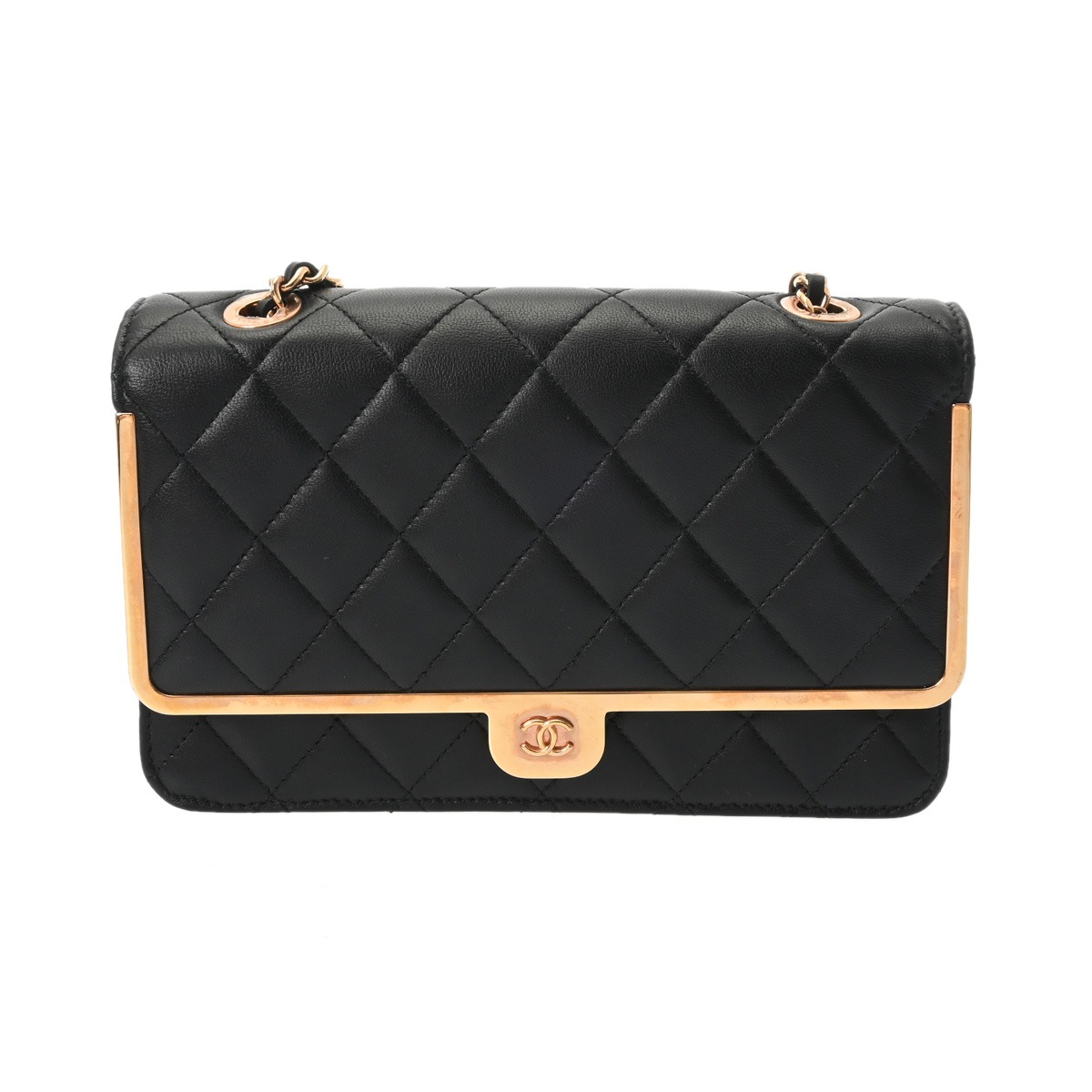 CHANEL シャネル マトラッセ チェーンウォレット 黒いこと AP2876 レディース 子ヒツジ素はだ ショルダーバッグ A価値づける 中古 銀蔵