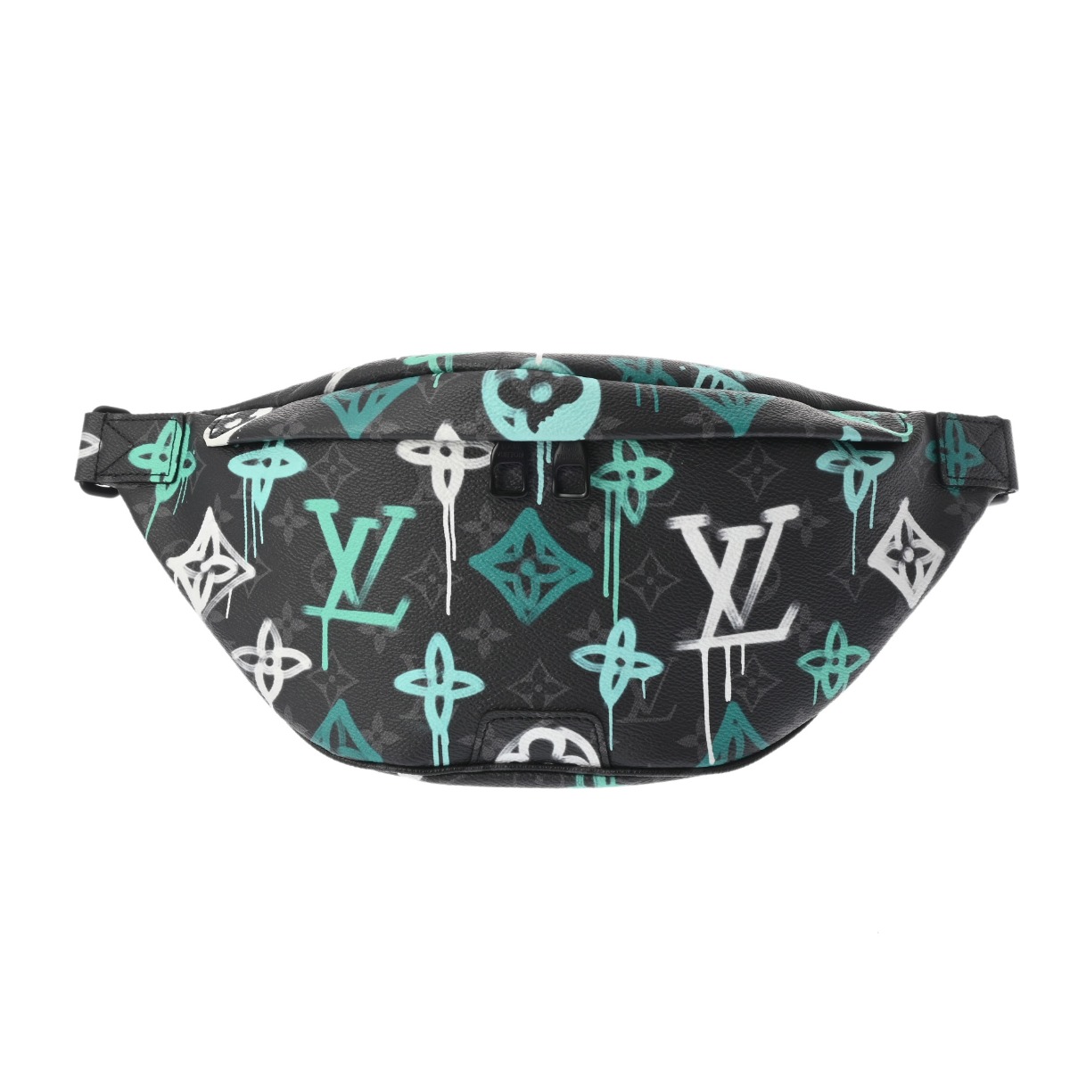 LOUIS VUITTON ルイヴィトン モノグラムエクリプスグラフィティ 大きな進歩 バムバッグ PM 黒いこと M21397 メンズ モノグラム帆布 上半身御徒面子 A序列付ける 中古 銀蔵