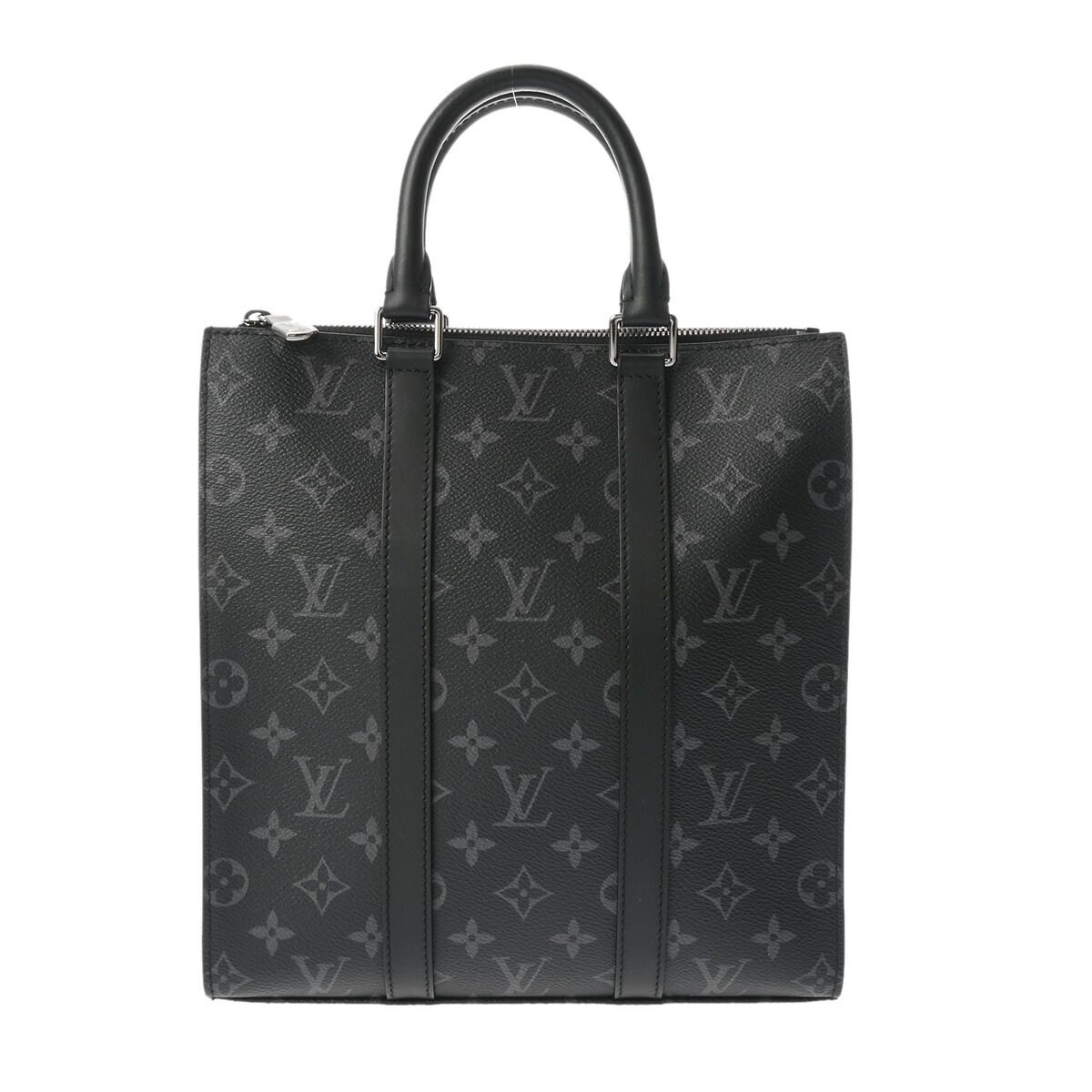 LOUIS VUITTON ルイヴィトン モノグラムエクリプス サックプラ 差し交わす 旧型 黒いこと M46456 メンズ モノグラム帆布 トートバッグ A価値づける 中古 銀蔵