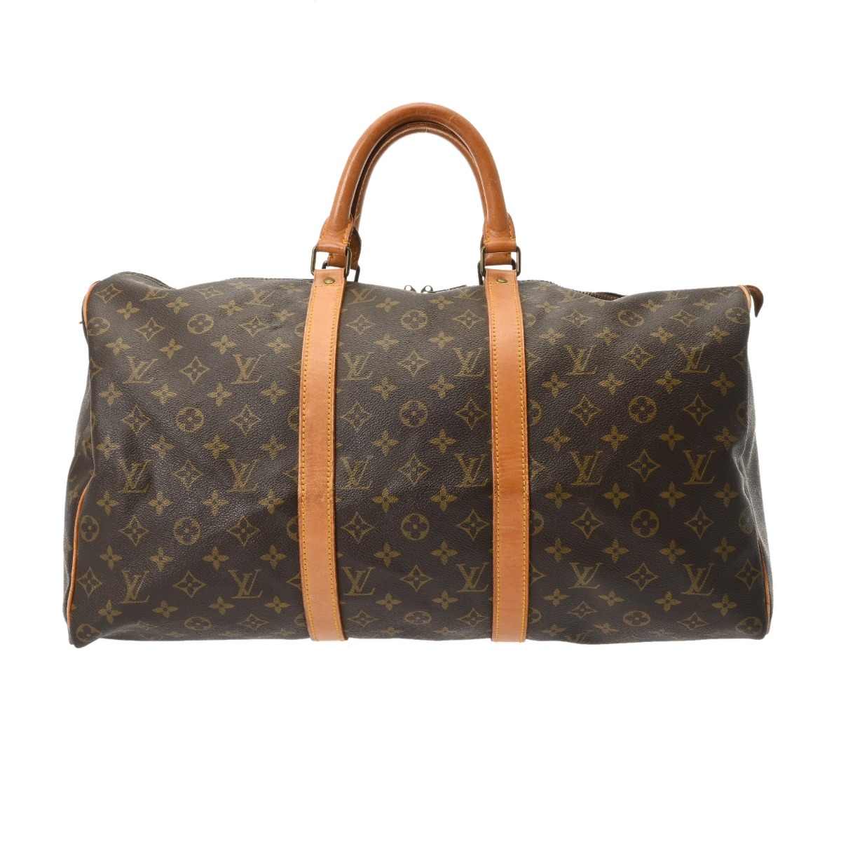 【～6/11 最大限度5万円引き換え証】LOUIS VUITTON ルイヴィトン モノグラム キーポル 50 赤銅色 M41426 ユニ一発やる モノグラム帆布 ボストンバッグ B価値づける 中古 銀蔵
