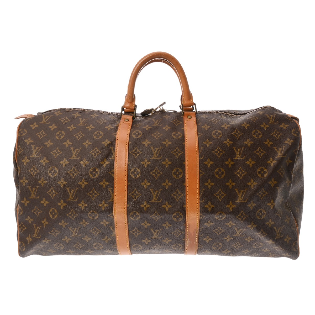 【～6/11 最大限度5万円引き換え証】LOUIS VUITTON ルイヴィトン モノグラム キーポル 55 赤銅色 M41424 ユニ一発やる モノグラム帆布 ボストンバッグ B価値づける 中古 銀蔵