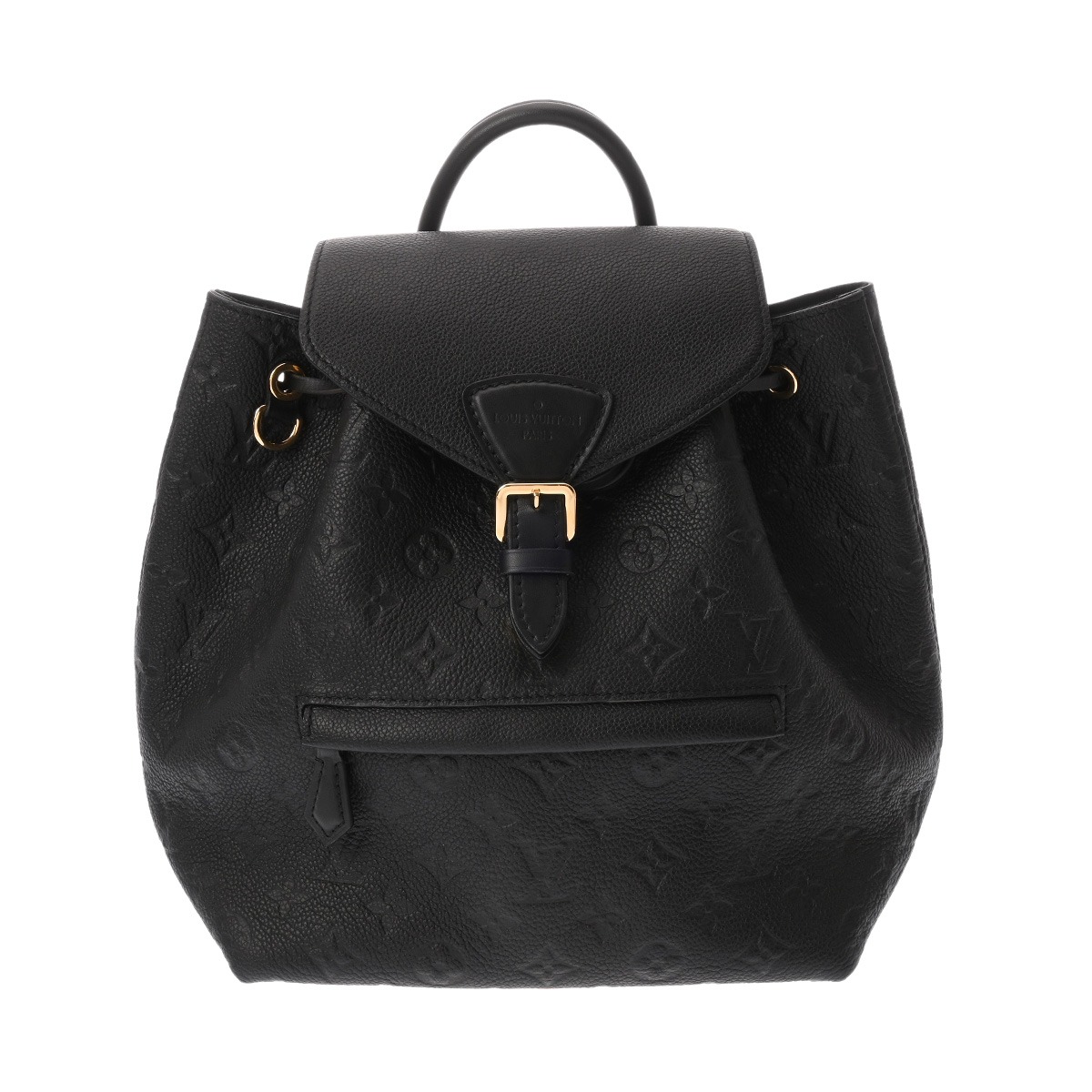 LOUIS VUITTON ルイヴィトン モノグラムアンプラント モン掏摸 PM ノワール M45205 レディース なめし革 背嚢・デイパック A序列付ける 中古 銀蔵