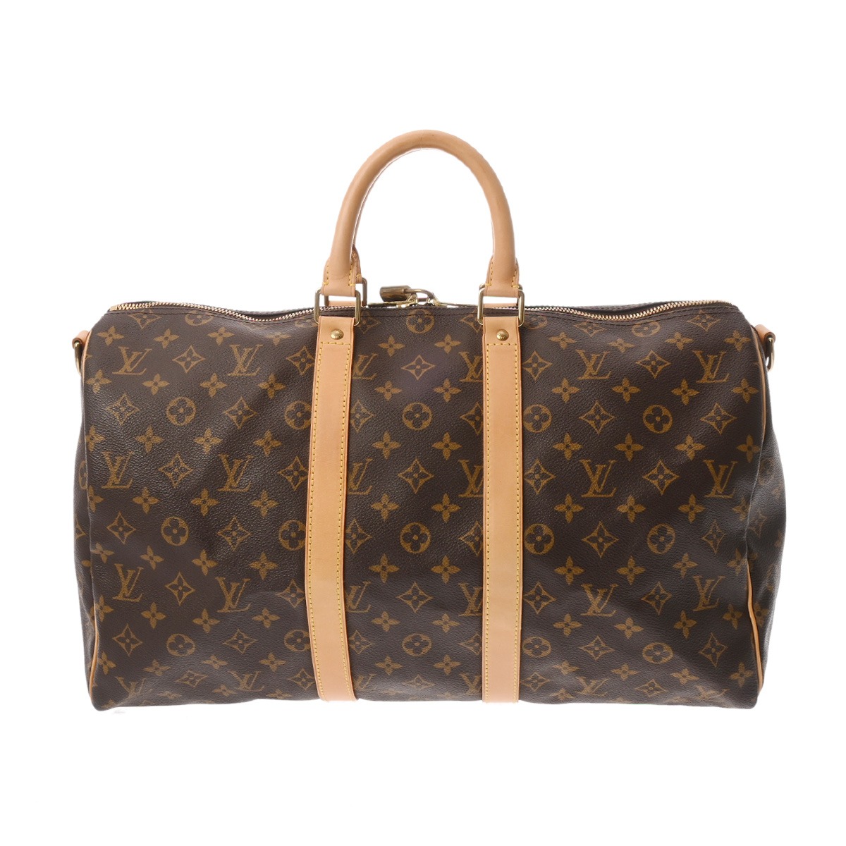 LOUIS VUITTON ルイヴィトン モノグラム キーポル バンドリエール 45 2WAY 赤銅色 M41418 ユニ一発やる モノグラム帆布 ボストンバッグ AB位置づける 中古 銀蔵