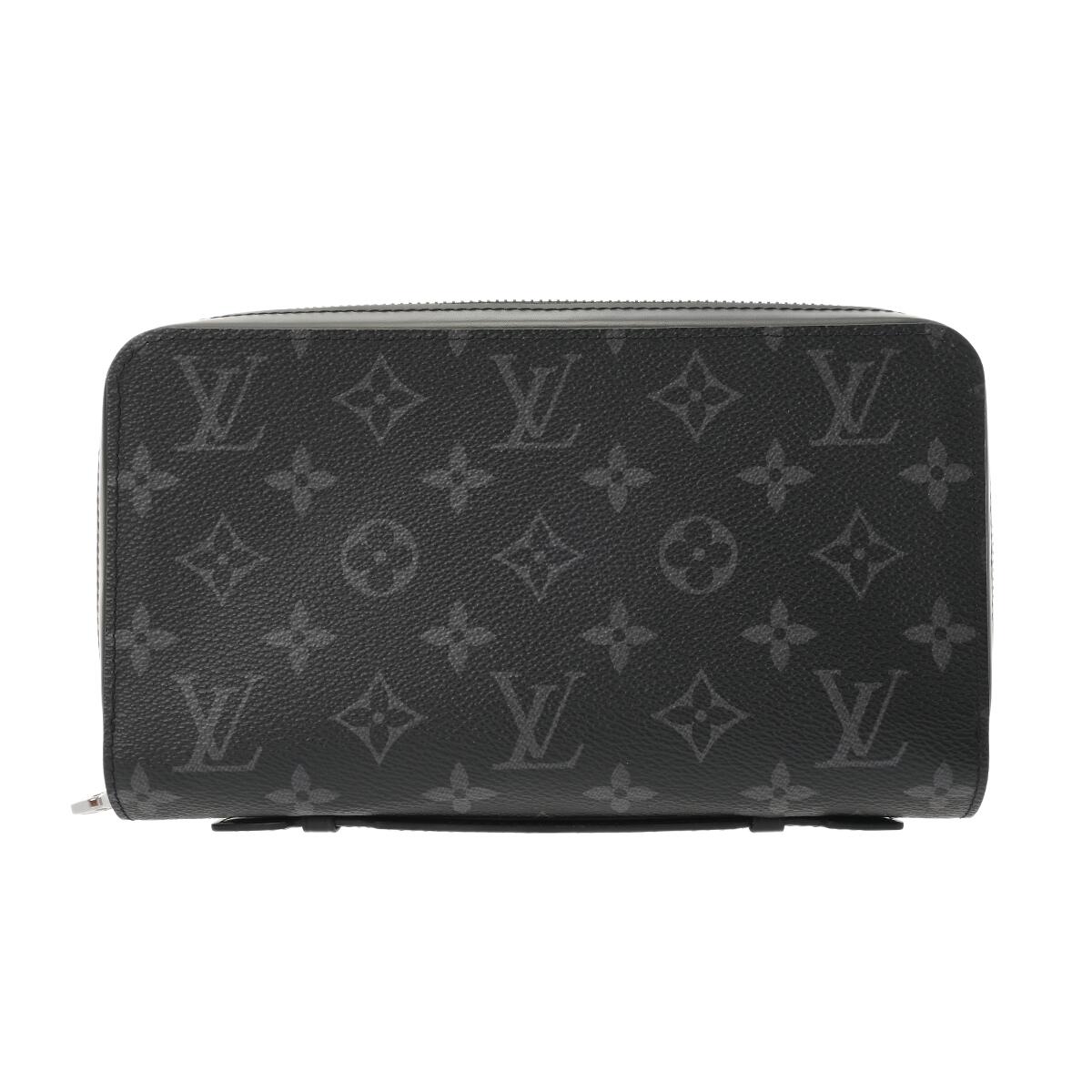LOUIS VUITTON ルイヴィトン モノグラムエクリプス ジッピー XL 周遊入れもの 黒/薄墨色 M61698 メンズ モノグラム帆布 2塁手御徒面子 A価値づける 中古 銀蔵
