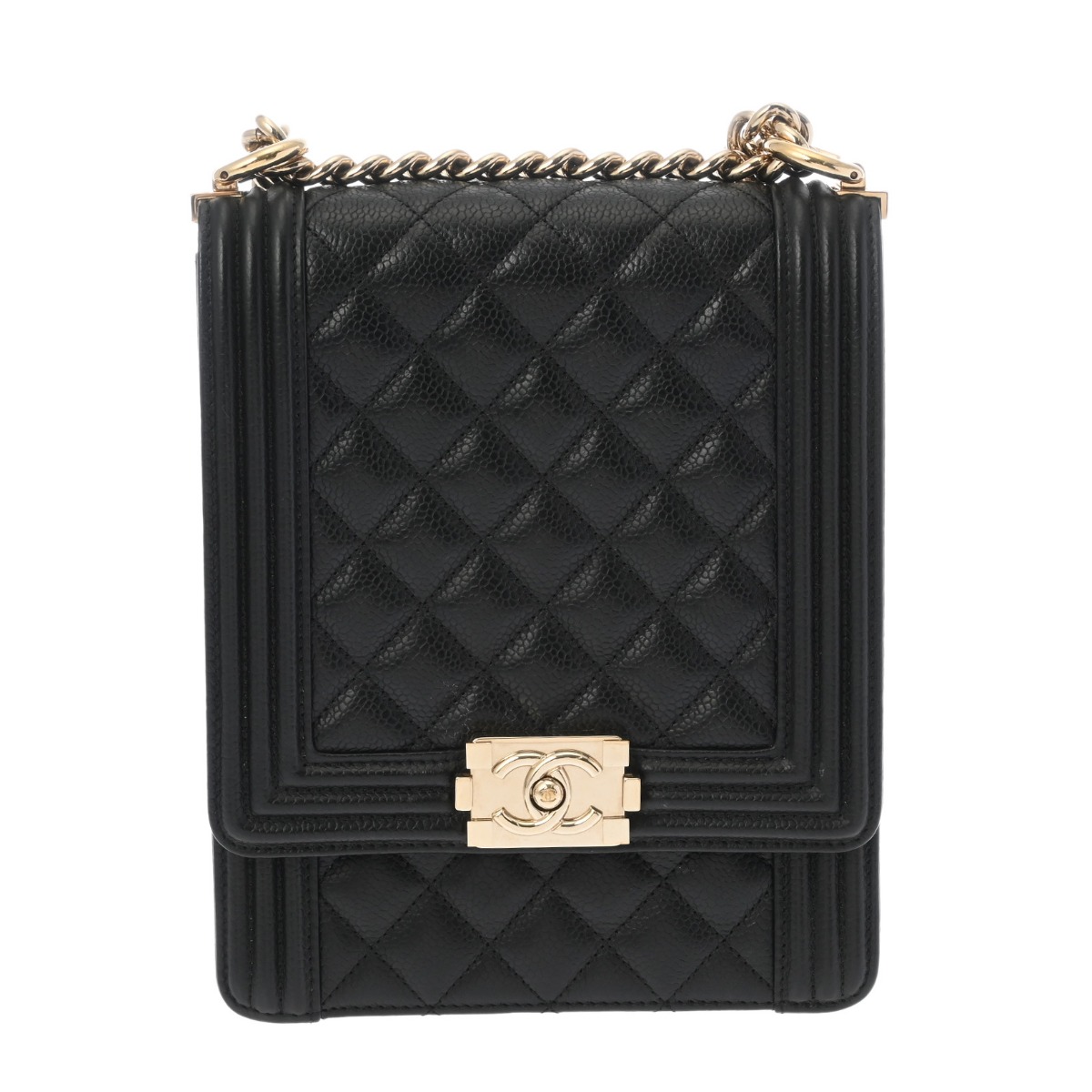 CHANEL シャネル チェーン店肩肉 黒いこと AS0130 レディース キャビアひと肌 ショルダーバッグ A位置づける 中古 銀蔵