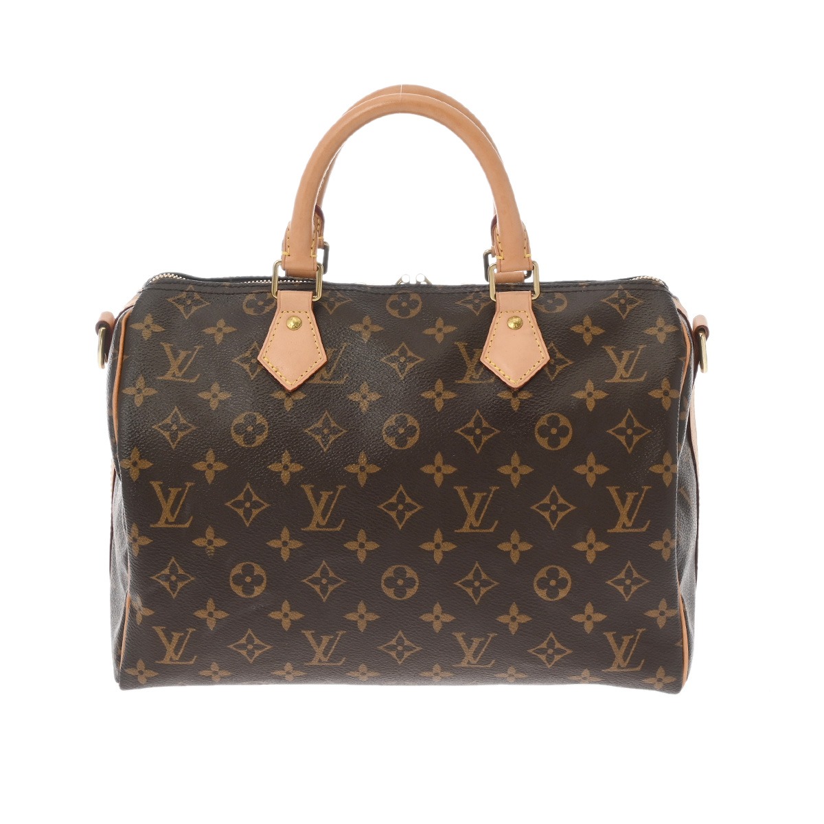 【～6/11 最大限度5万円引き換え証】LOUIS VUITTON ルイヴィトン モノグラム スピーディバンドリエール 30 赤銅色 M41112 ユニ一発やる モノグラム帆布 ハンドバック AB位置づける 中古 銀蔵