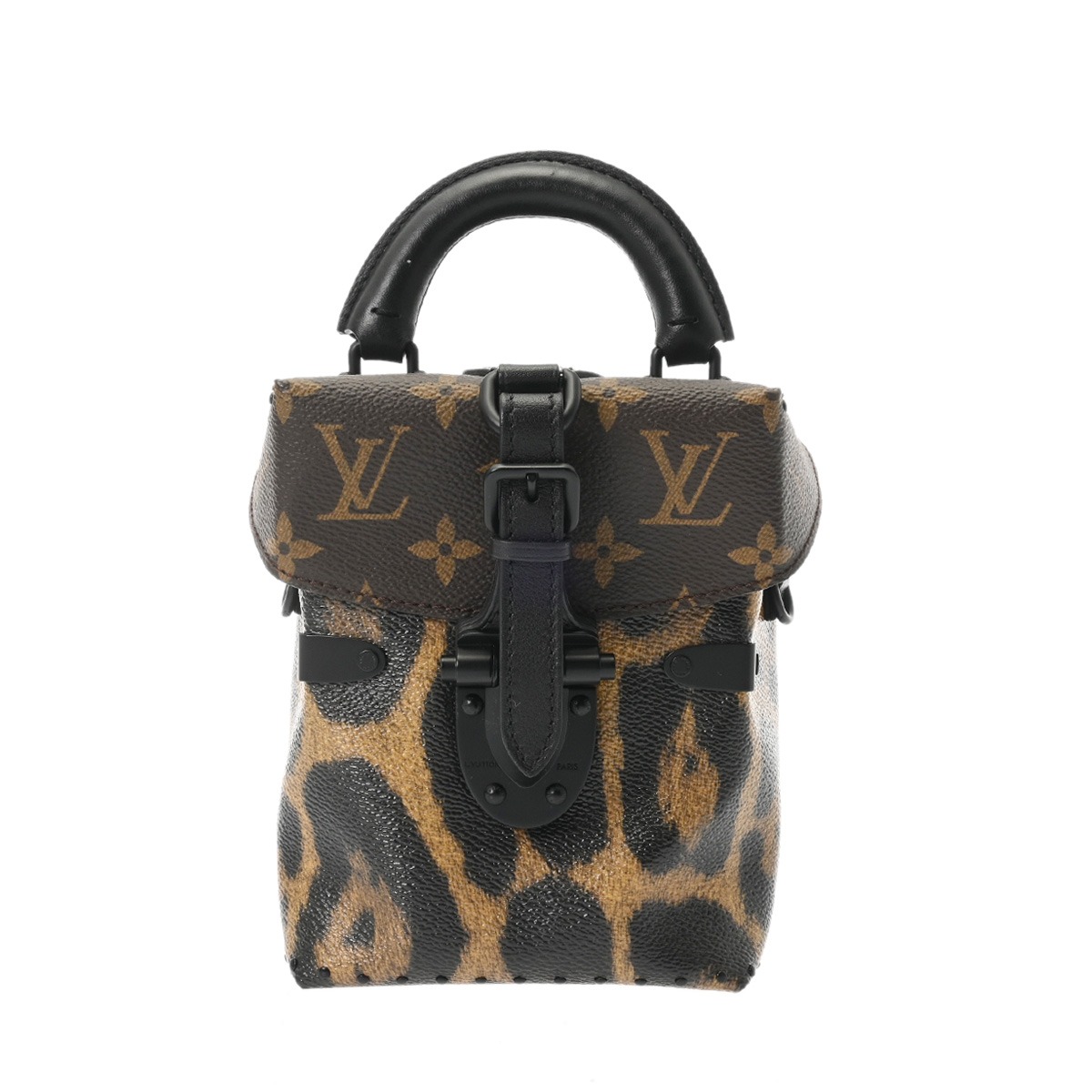 LOUIS VUITTON ルイヴィトン モノグラム レオパード 写真機ボックス席 赤銅色 M43001 レディース モノグラム レオパード ショルダーバッグ AB価値づける 中古 銀蔵